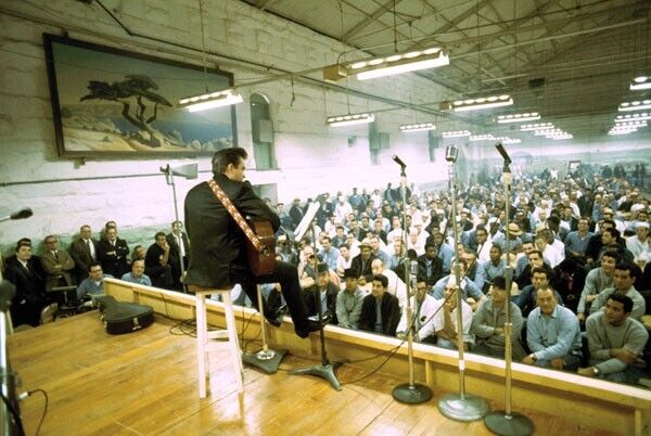 Johnny Cash At Folsom Prison 8 x 10 Photo On Fuji Film Paper
