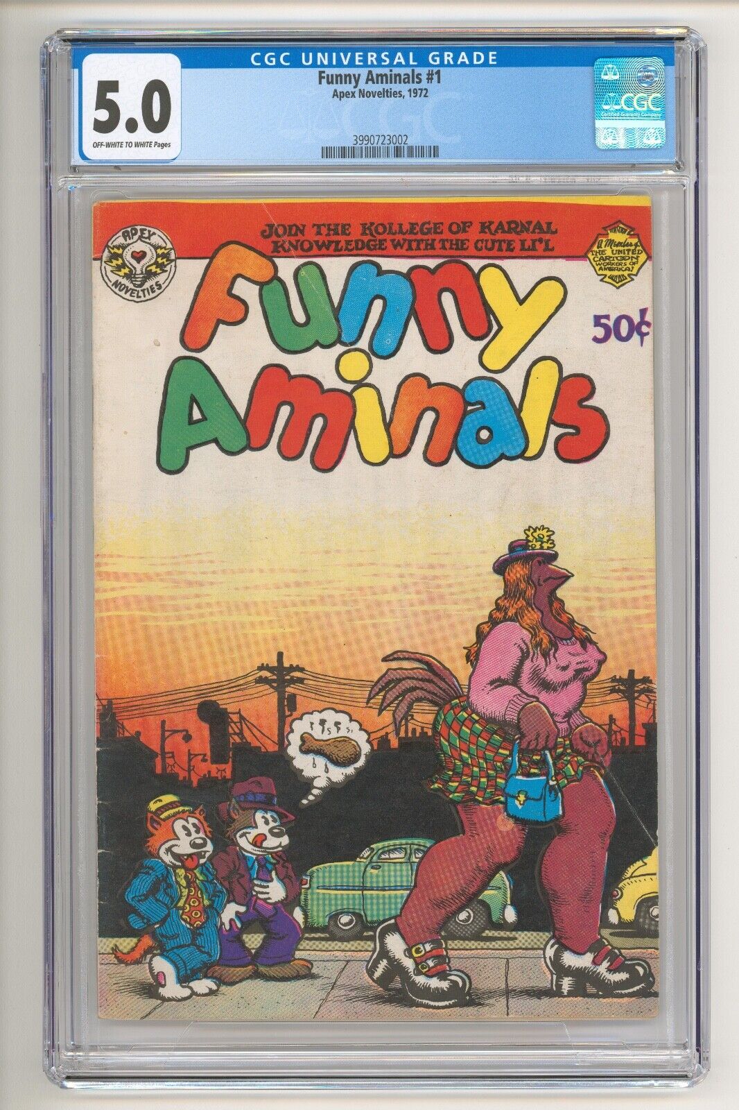 Funny Aminals #1 Robert Crumb Cover/Story CGC 5.0 - First Maus