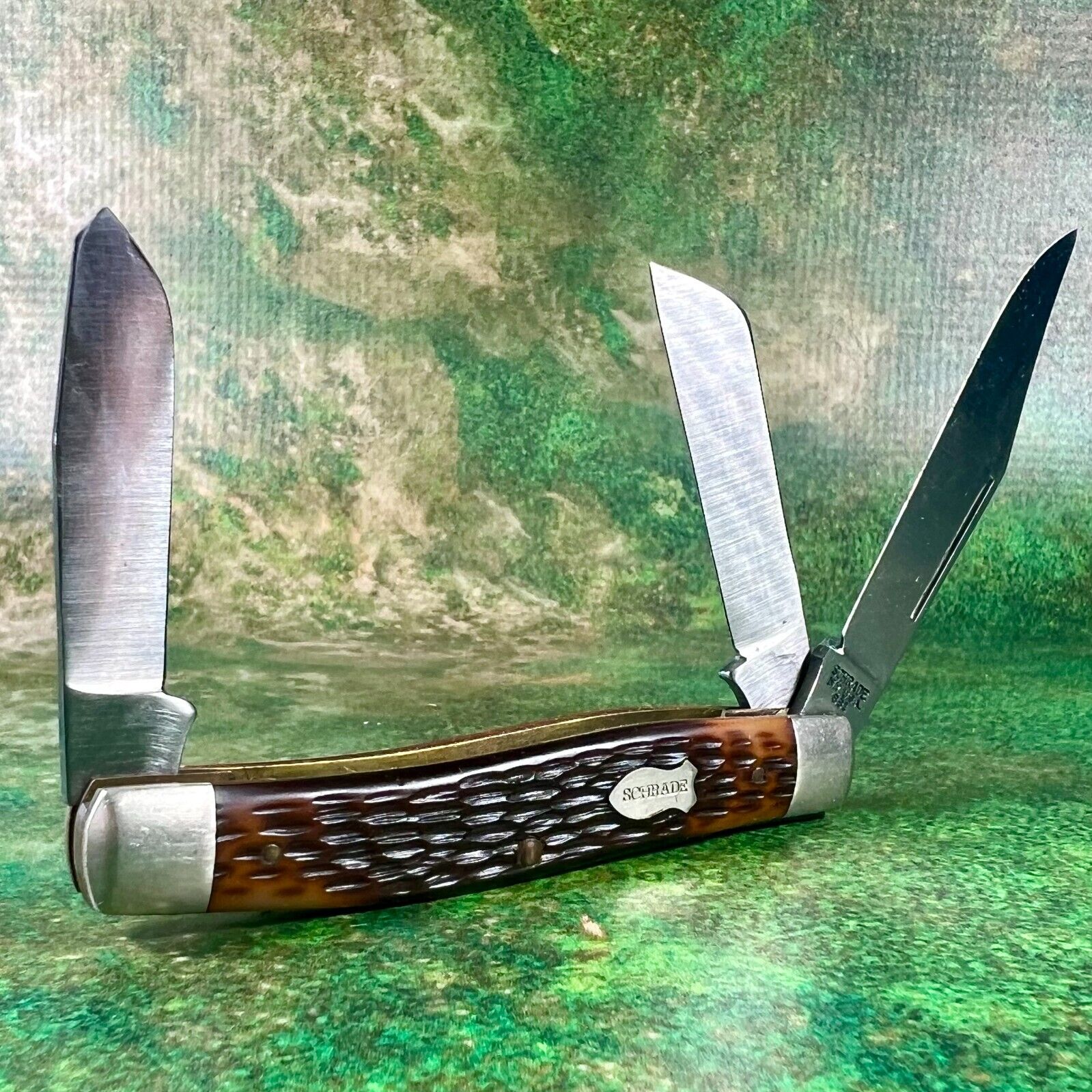 Vintage Schrade NY USA 881 Stockman Knife, NOS, 80s