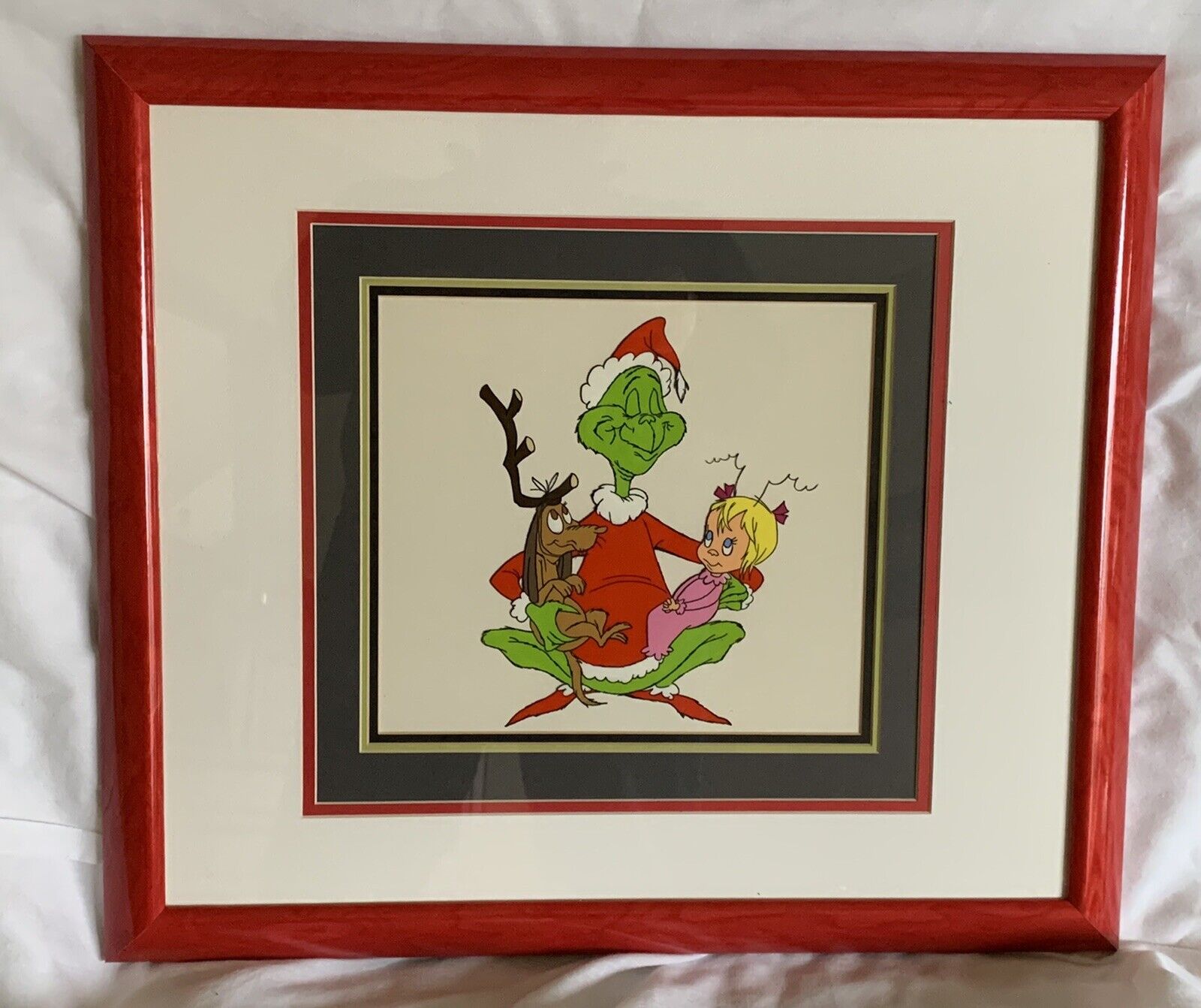 Dr Suess How The Grinch Stole Christmas Cindy Lou Who/Max Sericel Cel Rare Cell