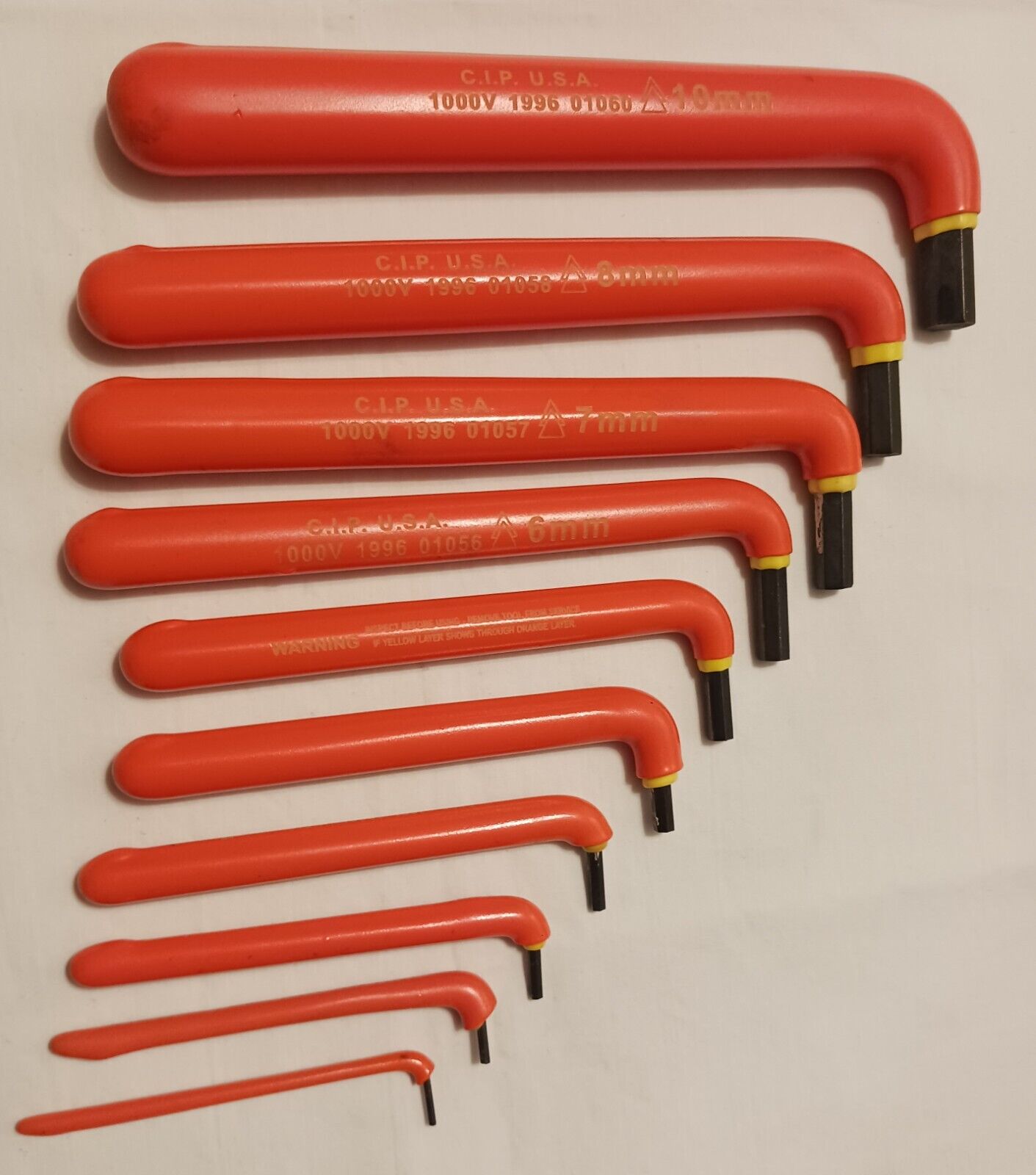 Insulated allen wrench set. (10 pc). High Voltage tools. Gently used. Ships Free