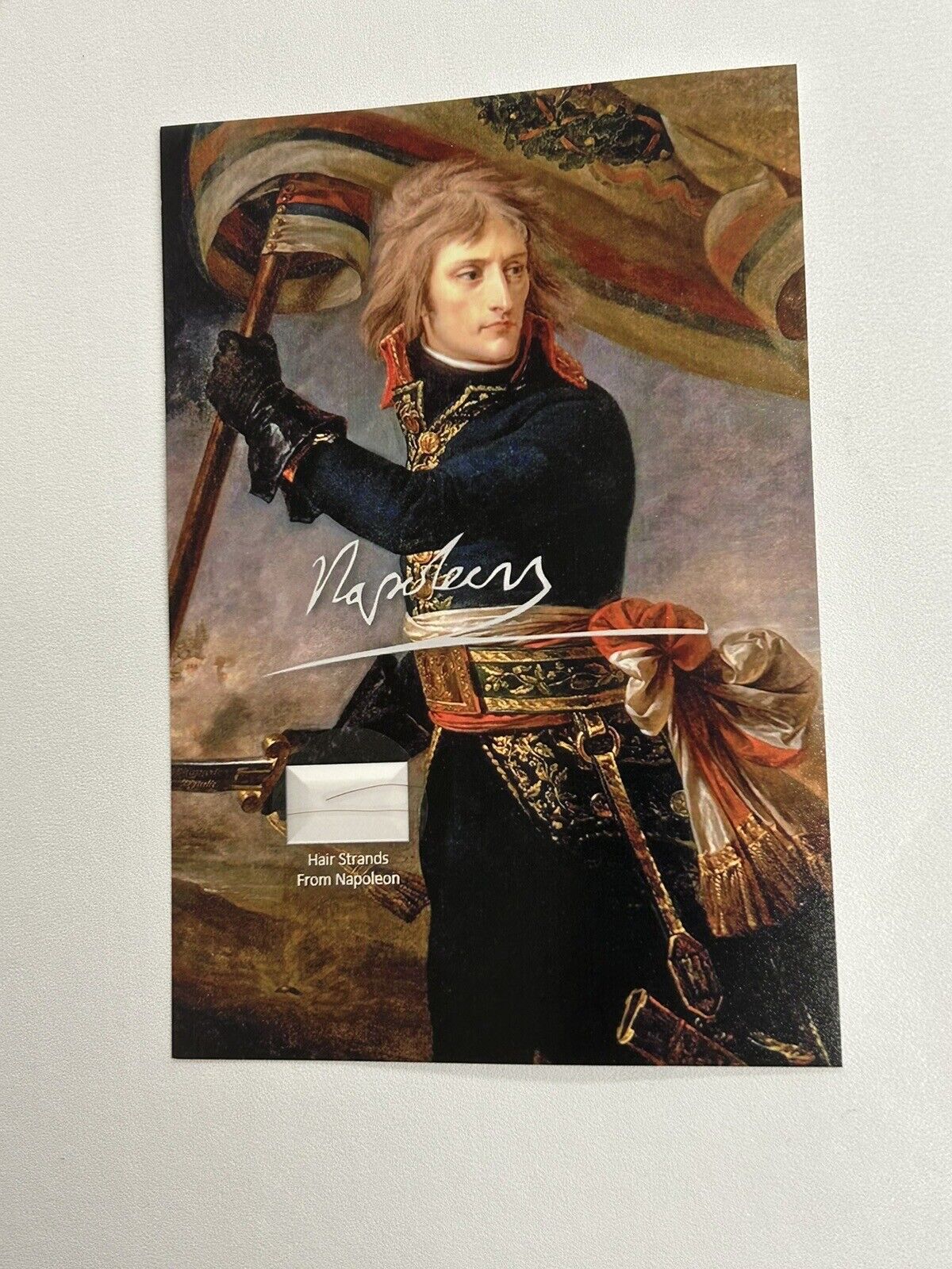 Napoleon Bonaparte Hair Strands Lock Piece Speck Relic Display Historic museum
