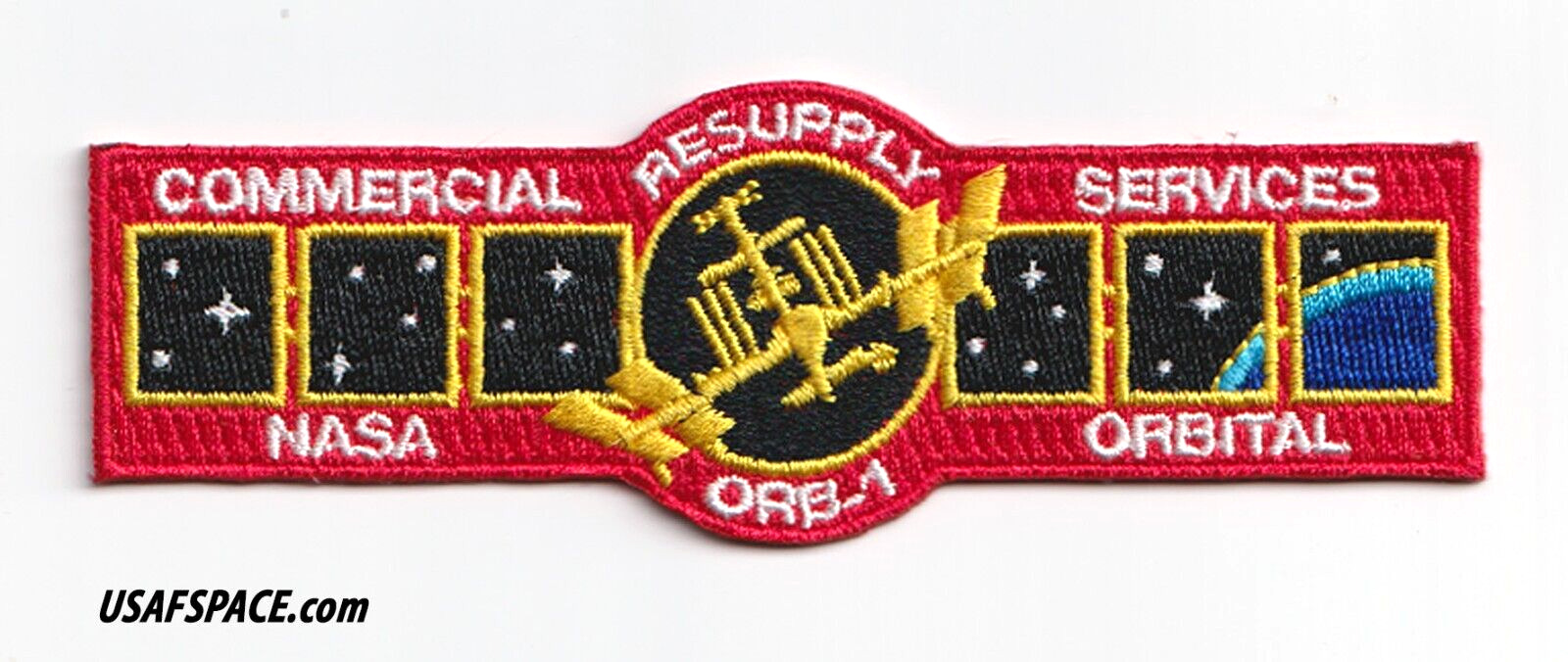 Authentic ORB-1 Cygnus OA-1 ORBITAL NASA ISS RESUPPLY Mission AB Emblem PATCH