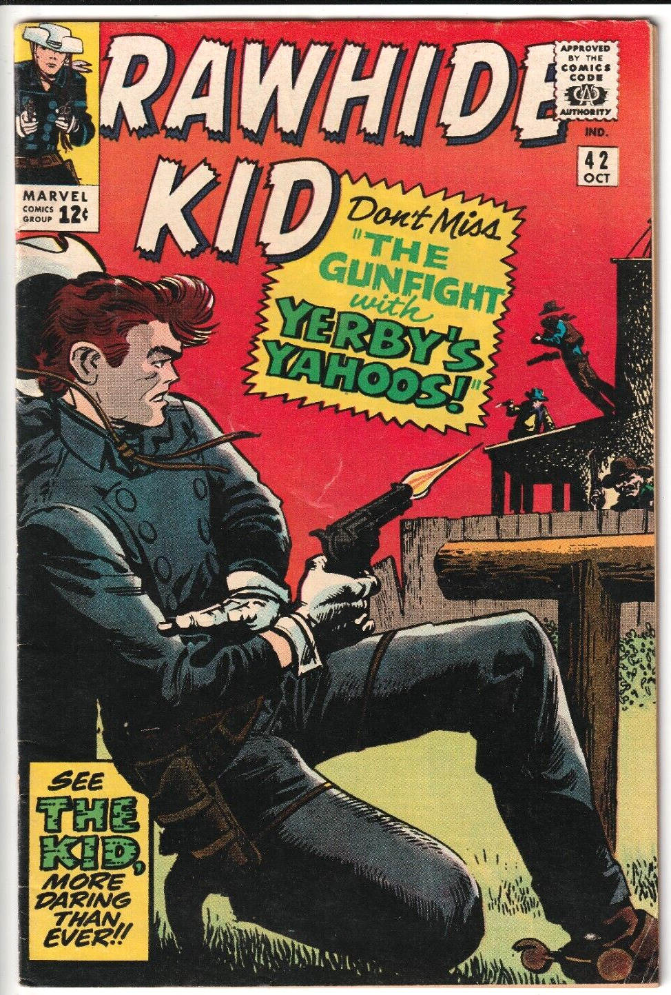 Rawhide Kid #42 1964 Marvel Comics 4.5 VG+ JACK KIRBY JOE MANEELY STAN LEE