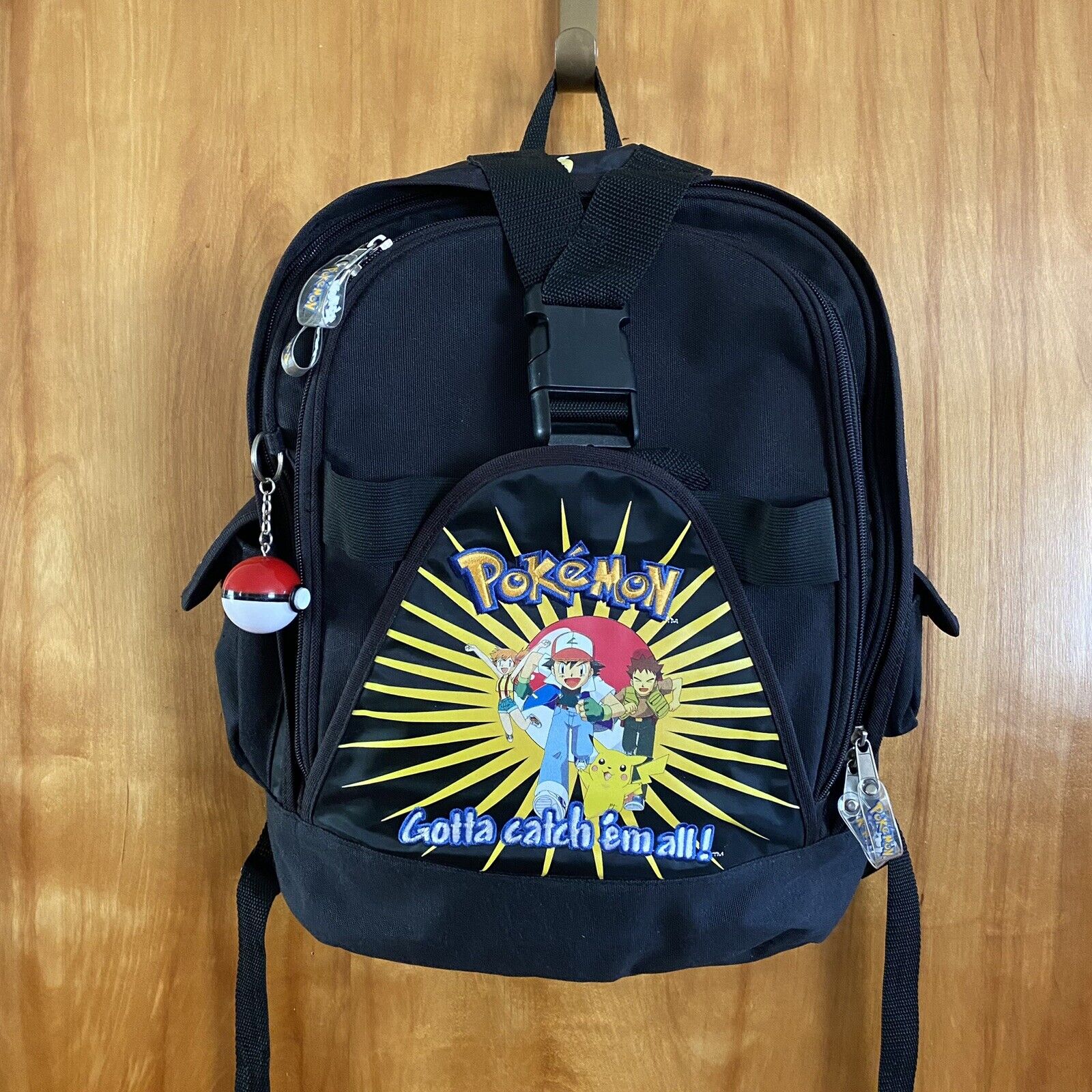 Nintendo Pokemon Gotta Catch 'Em All Backpack Bookbag Ash Pikachu Vintage 1999