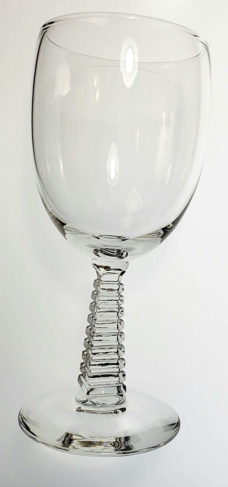 Bryce Bel Air Vintage Wine Stem 4-Sided Stacked Wafer Stem-Clear Non Optic Bowl
