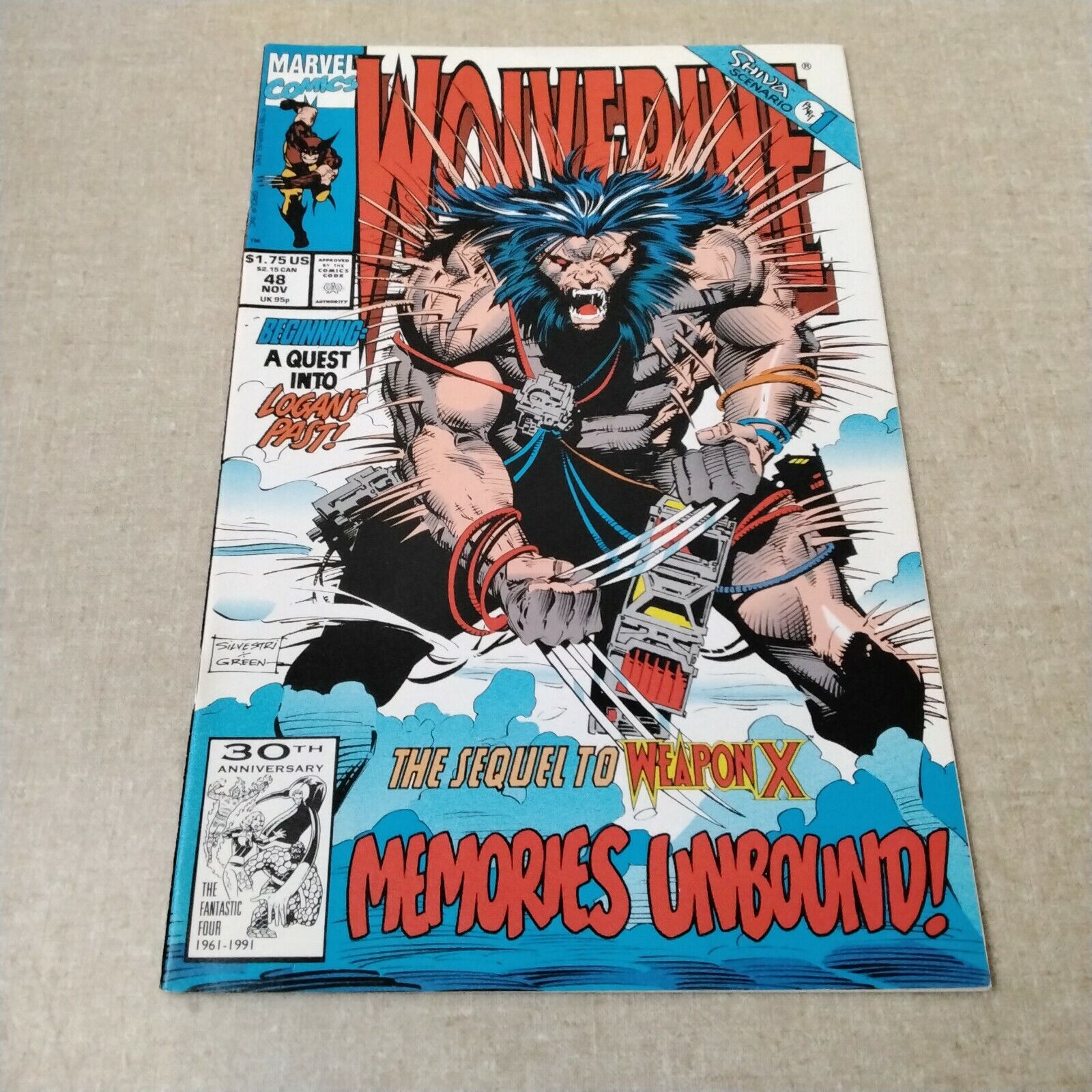 Marvel Comics Wolverine Sequel To Weapon X 48 1991