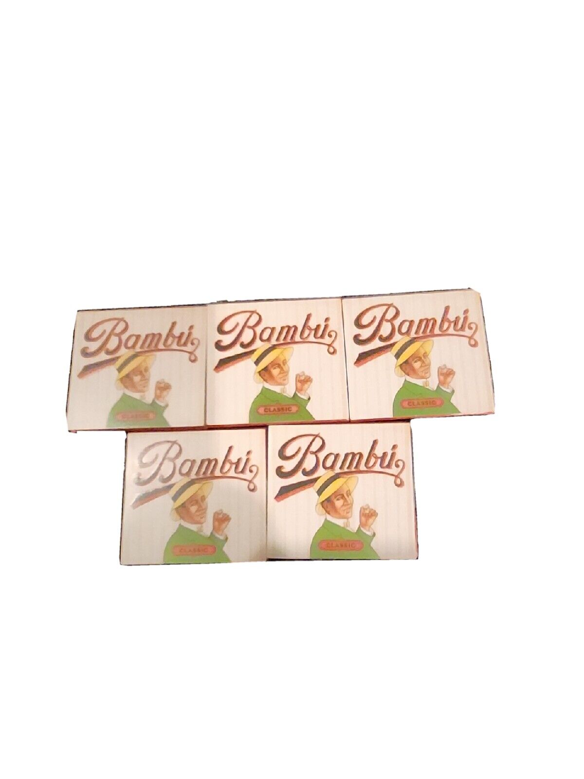 5x Bambu Rolling Papers 100% Authentic Bambu Classic Papers 33/Lvs USA Shipped