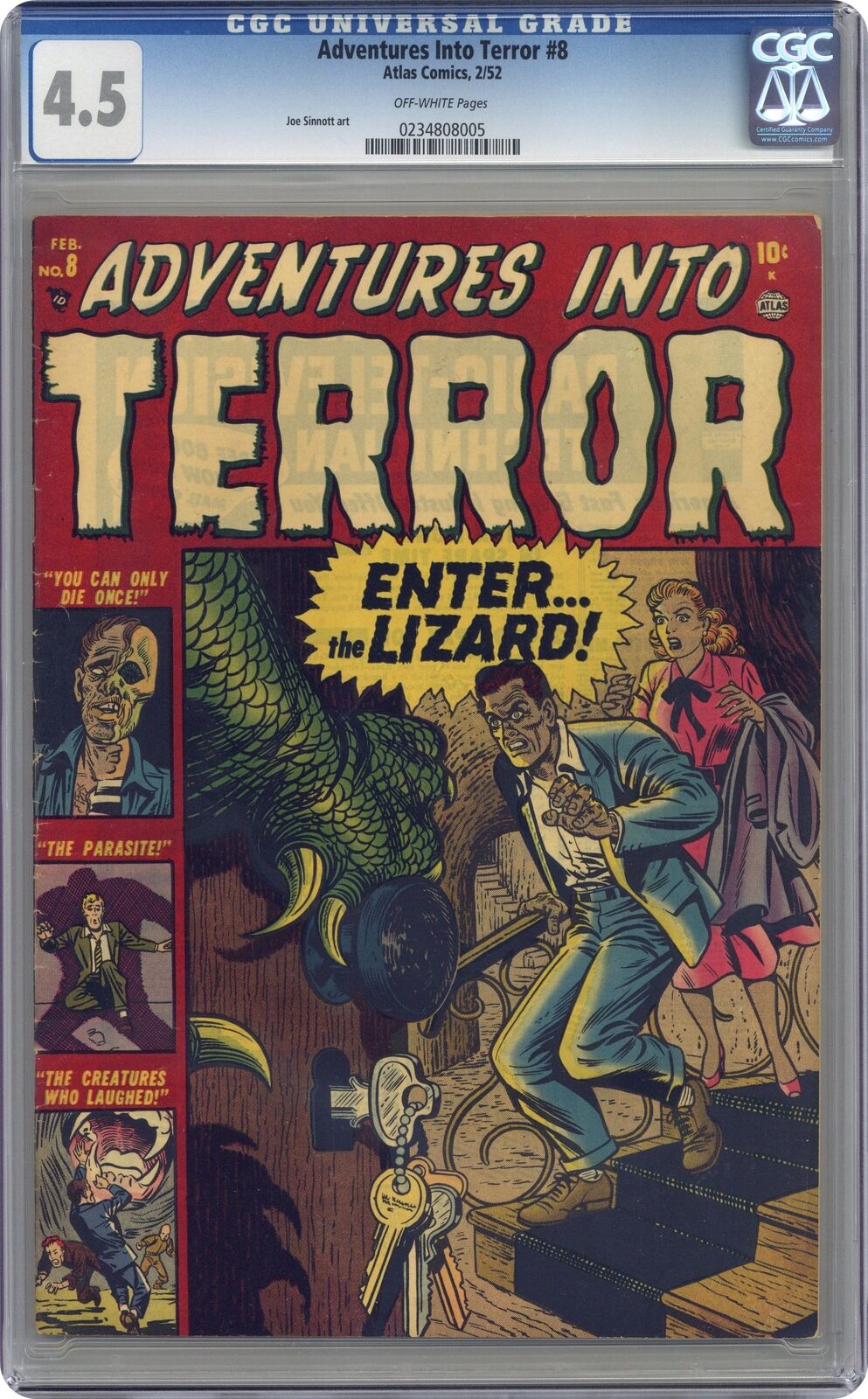 Adventures into Terror #8 CGC 4.5 1951 0234808005