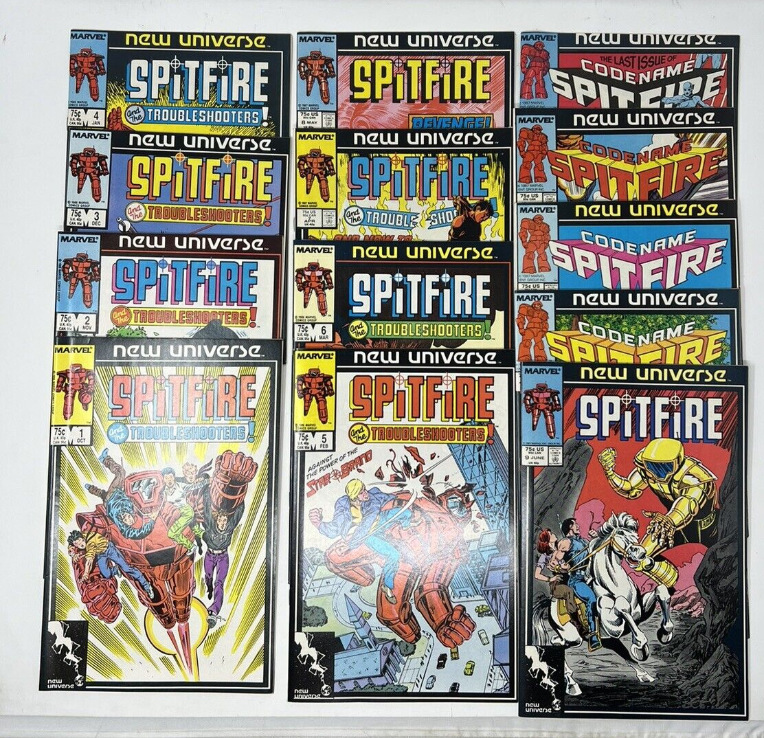 Spitfire and the Troubleshooters #1-13 (COMPLETE SET) MARVEL COMICS 1986 - VF/NM