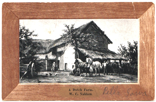 Vintage Postcard A Dutch Farm Pella Iowa 1907