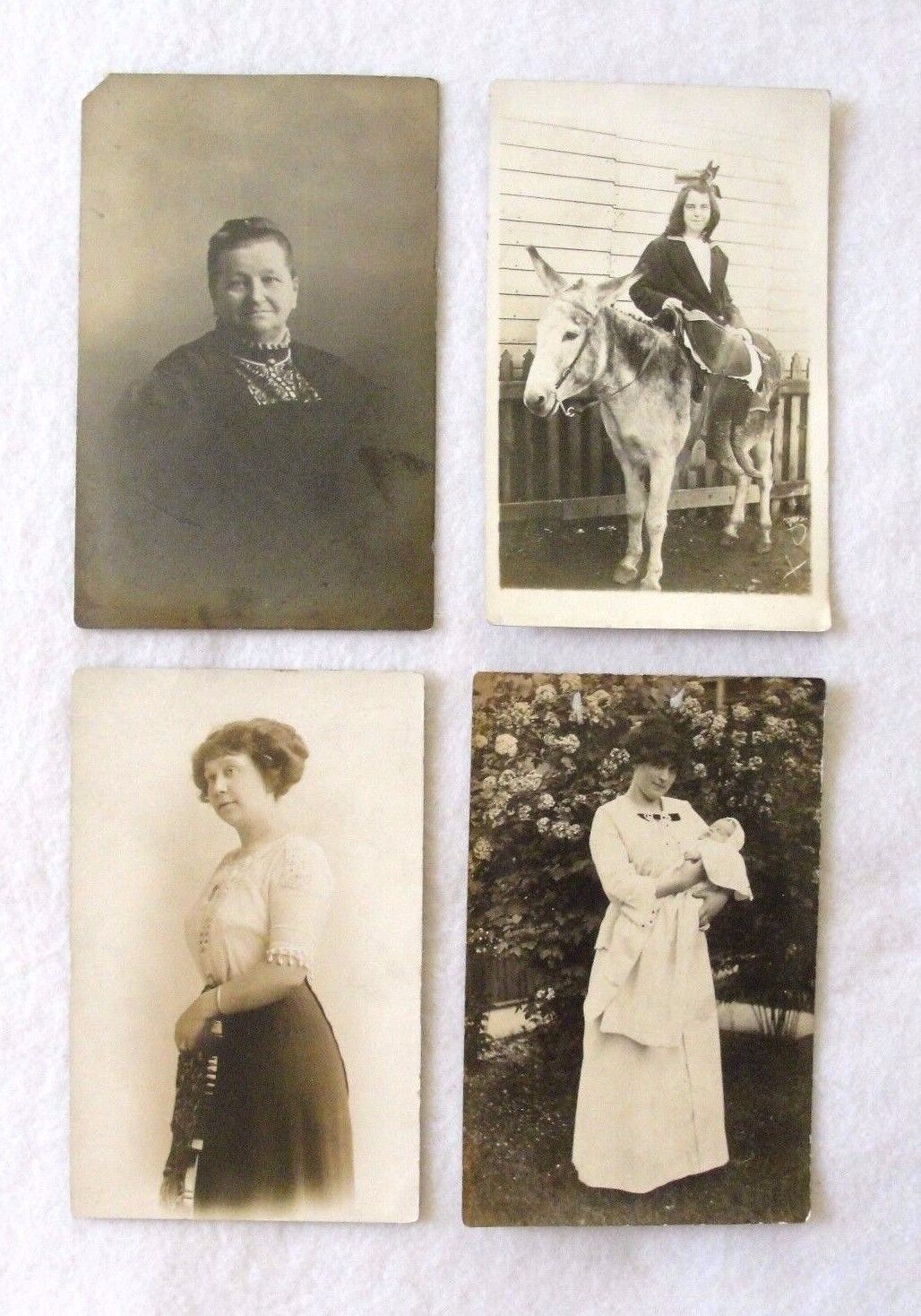 Real Picture Postcards (RPPC) - Four Different Women - EUC