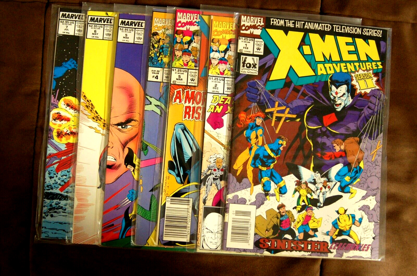 Lot of 7: Marvel Comics X-Men Marvel Index 4-7 & X-Men Annual #1,2,5 Run (8A)