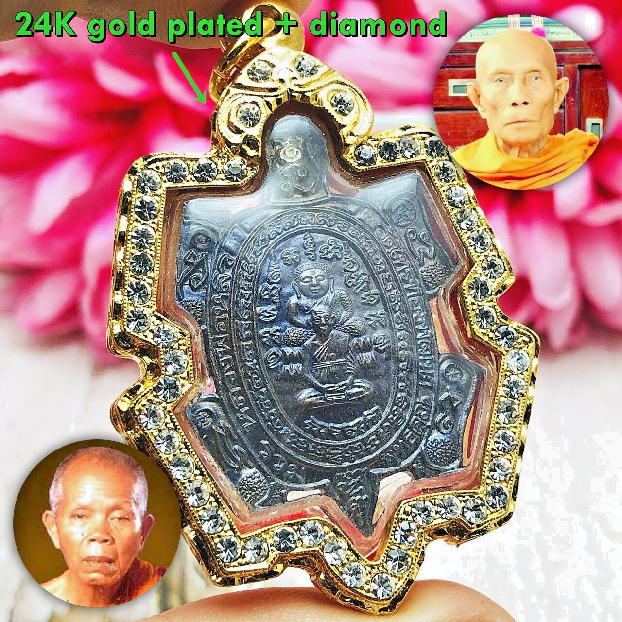 Turtle Sankajai Money Fortune Lp Koon Liew Join Blessed Be2538 Thai Amulet 15627