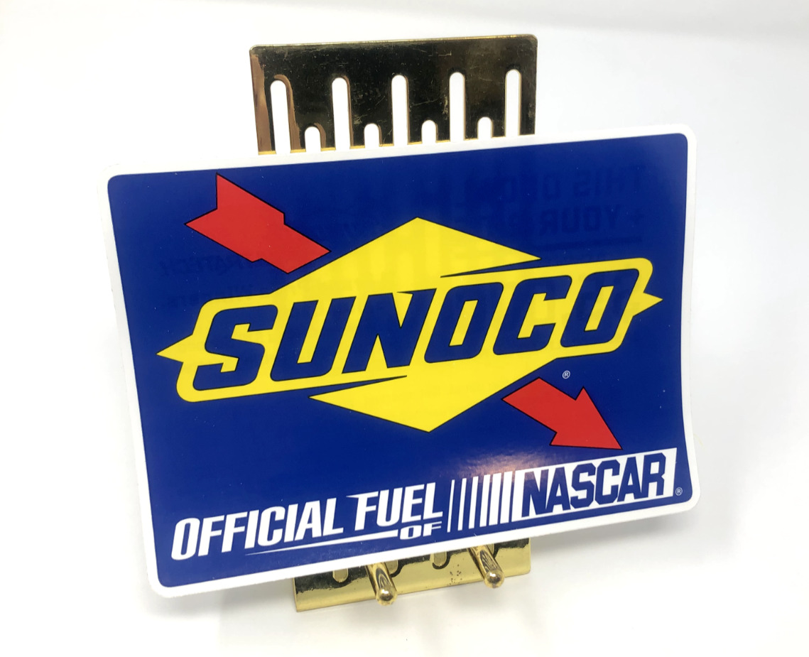 x5 SUNOCO OFFICIAL FUEL OF NASCAR Sticker LOT OF 5 Decal ORIGINAL OLD STOCK