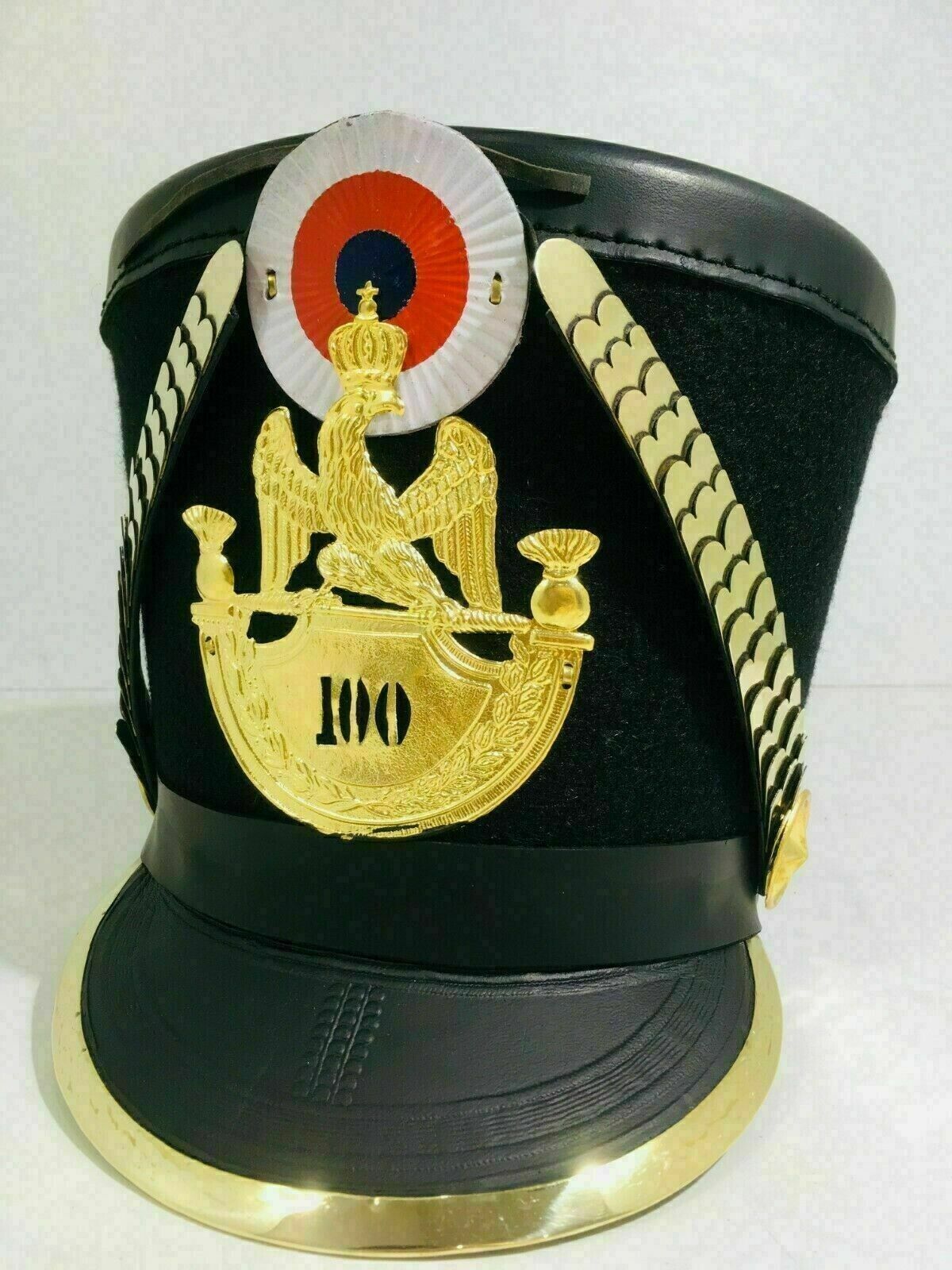 British GR1812 Napoleonic shako Helmet plate pressed brass 100 NO Era X-mas Gift