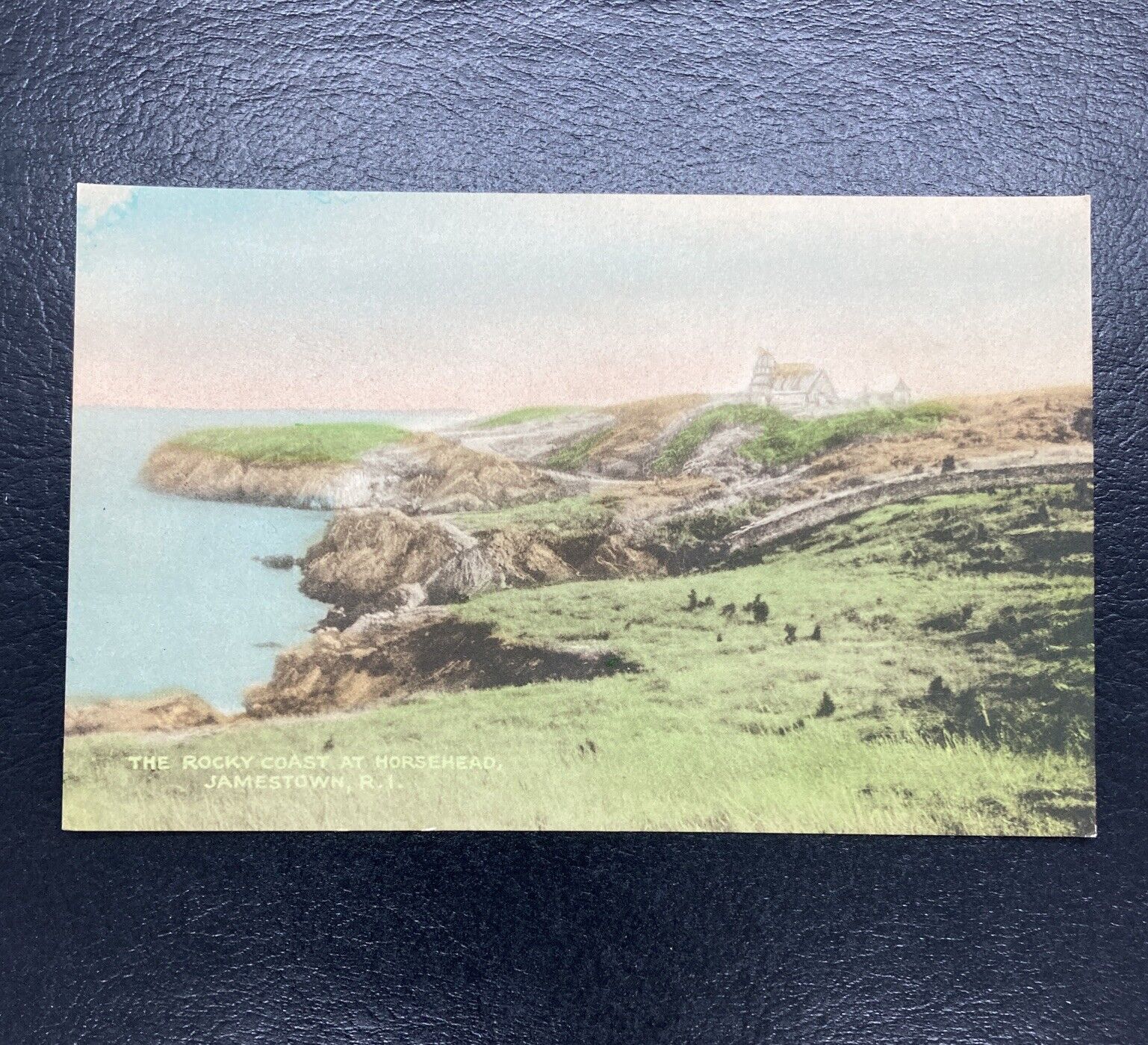 Vintage Postcard The Rocky Coast At Horsehead Jamestown , R.I. Unused Rare