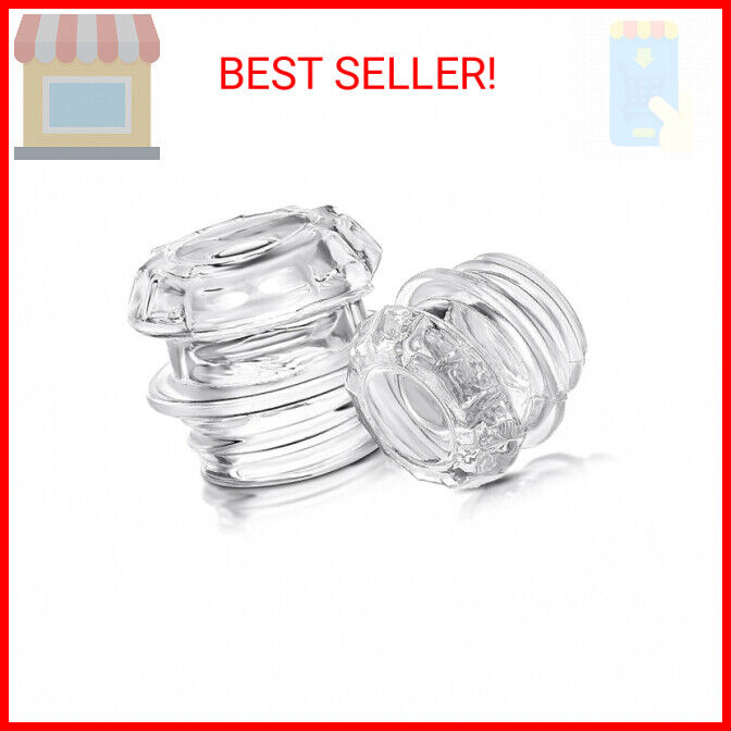 Romooa 2 Pieces Coffee Percolator Glass Top Replacement Glass Coffee Filter Knob