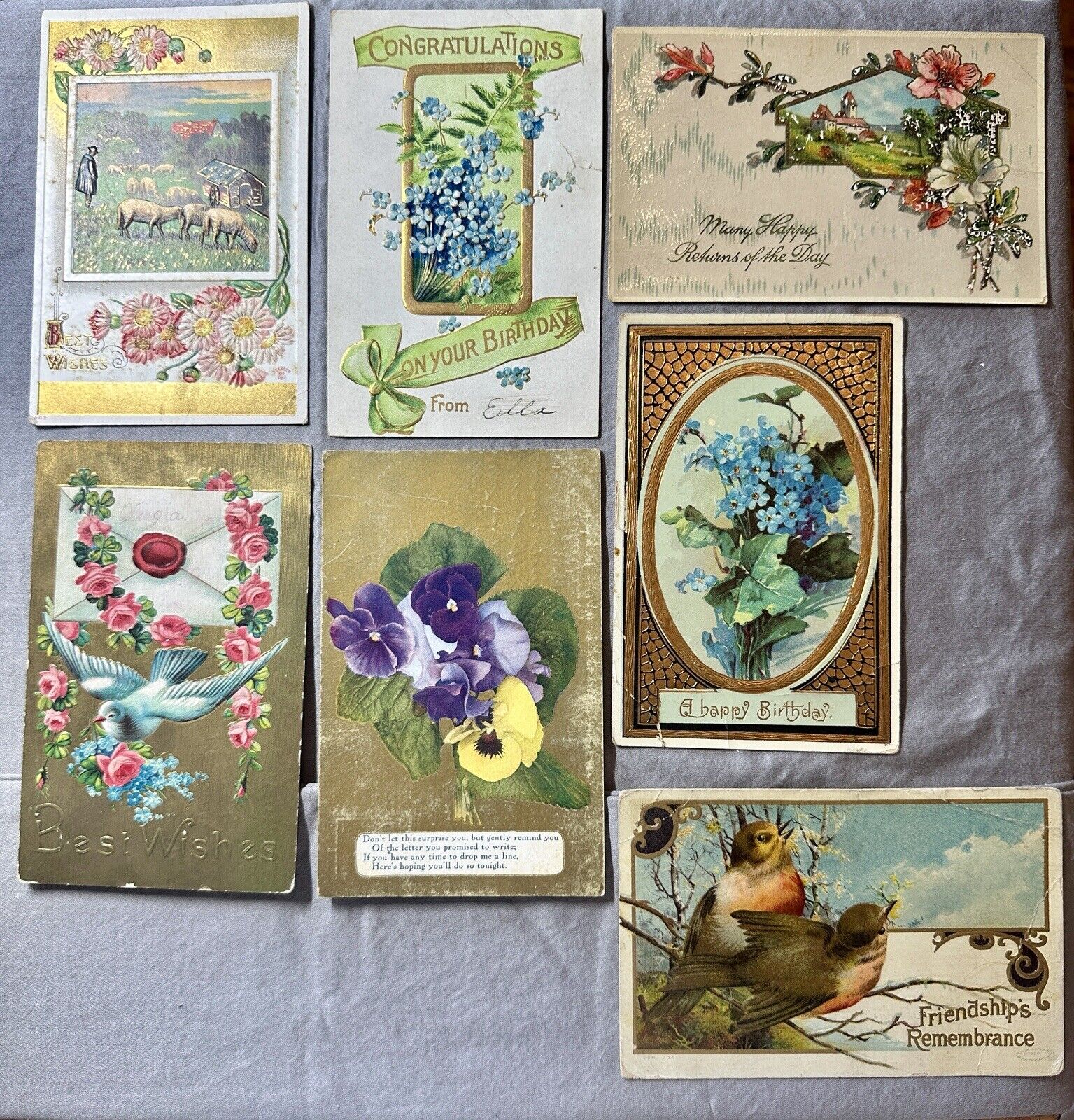 Post Cards Early 1900’s X 7