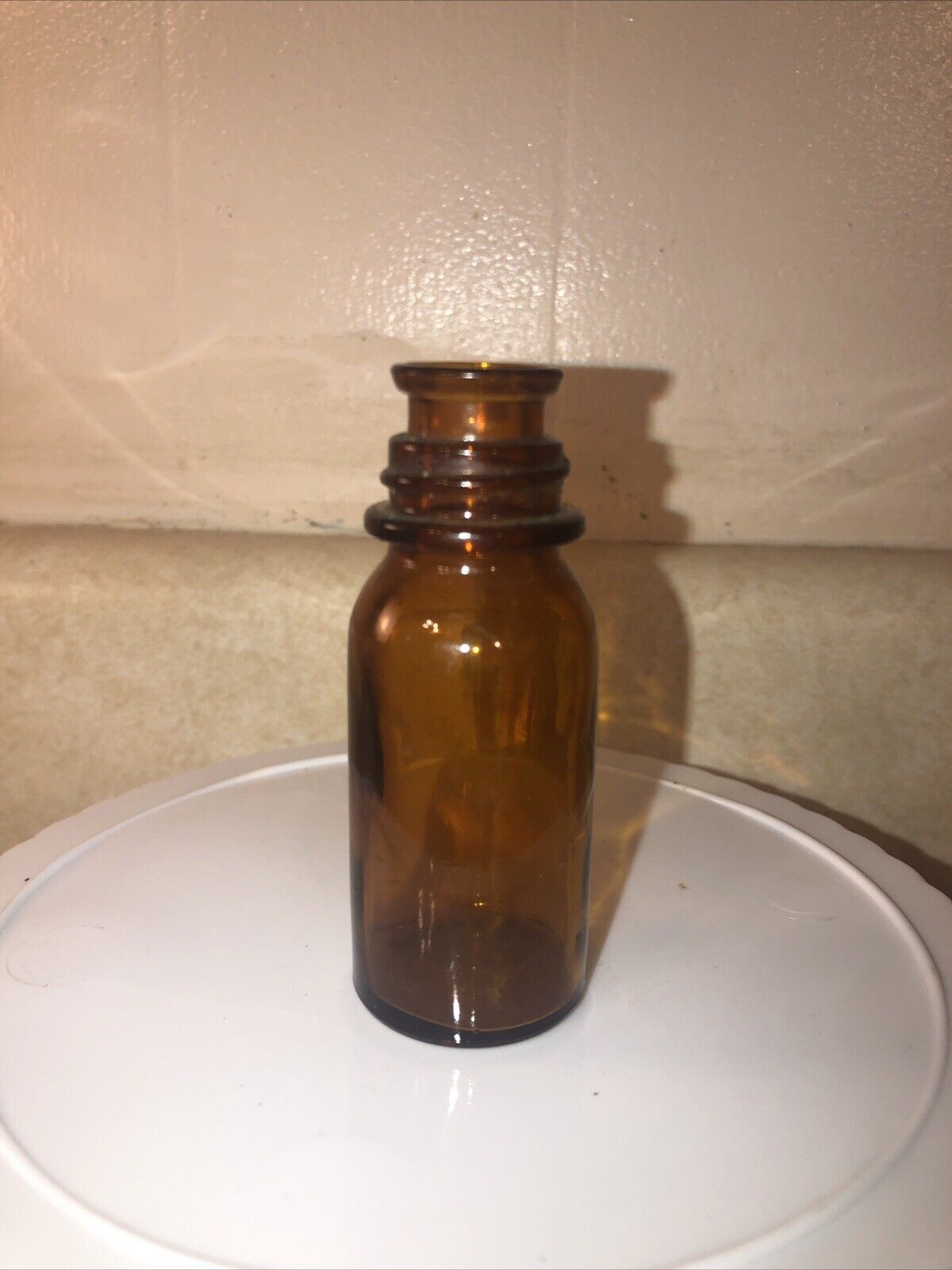 Antique Amber Glass Medicine Bottle