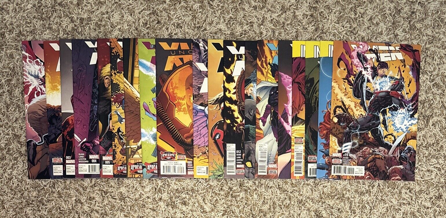 Uncanny X-Men #1-19 * complete 4th series set 1 19 lot * all cover A 2016