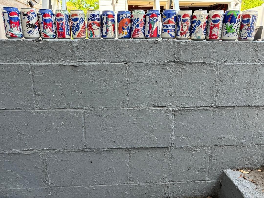 Lot Of Vintage Pepsi Christmas Cans RARE COLLECTION