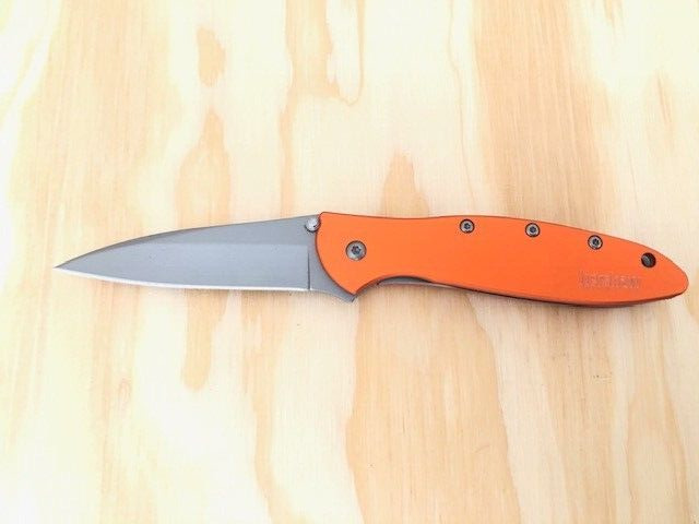 Kershaw 1660OR Leek  Orange  Assisted Speedsafe Knife -- Great Condition