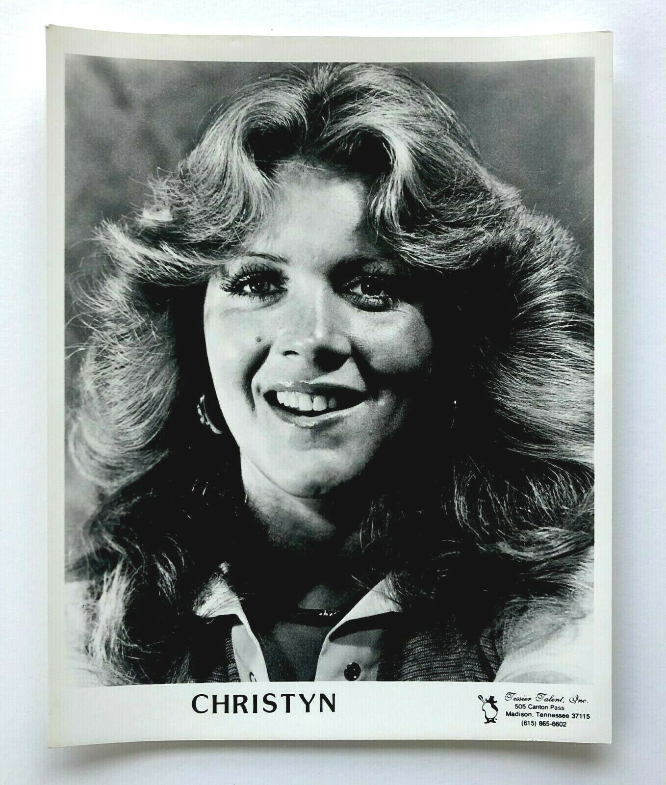 1970s Christyn Press Promo Photo Country Singer Songwriter Retro Musician