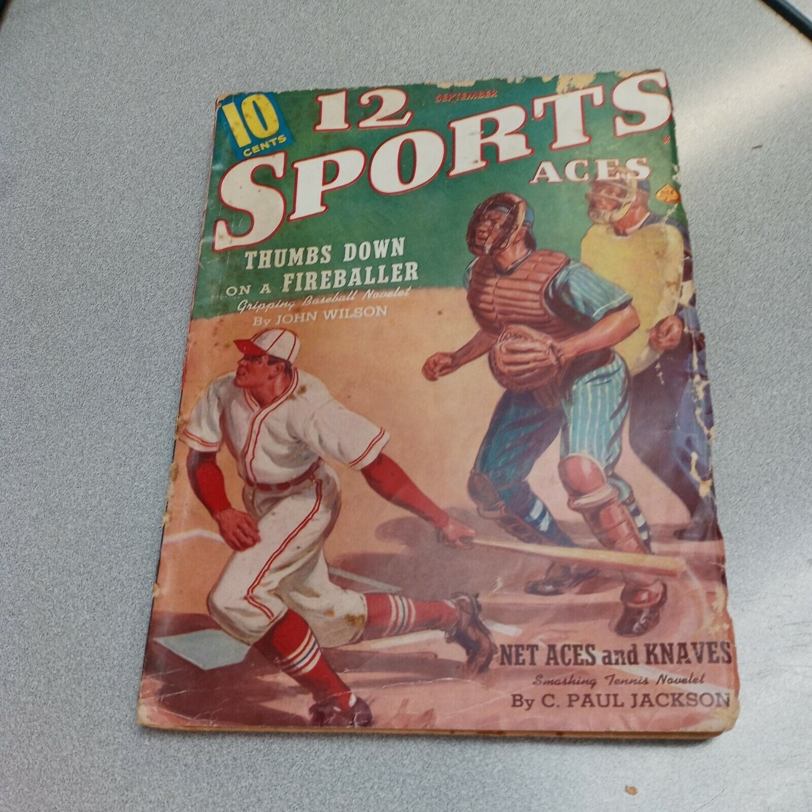 12 Sport Aces September 1942 Ace Novelties Baseball Tennis Pulp Magazine book 