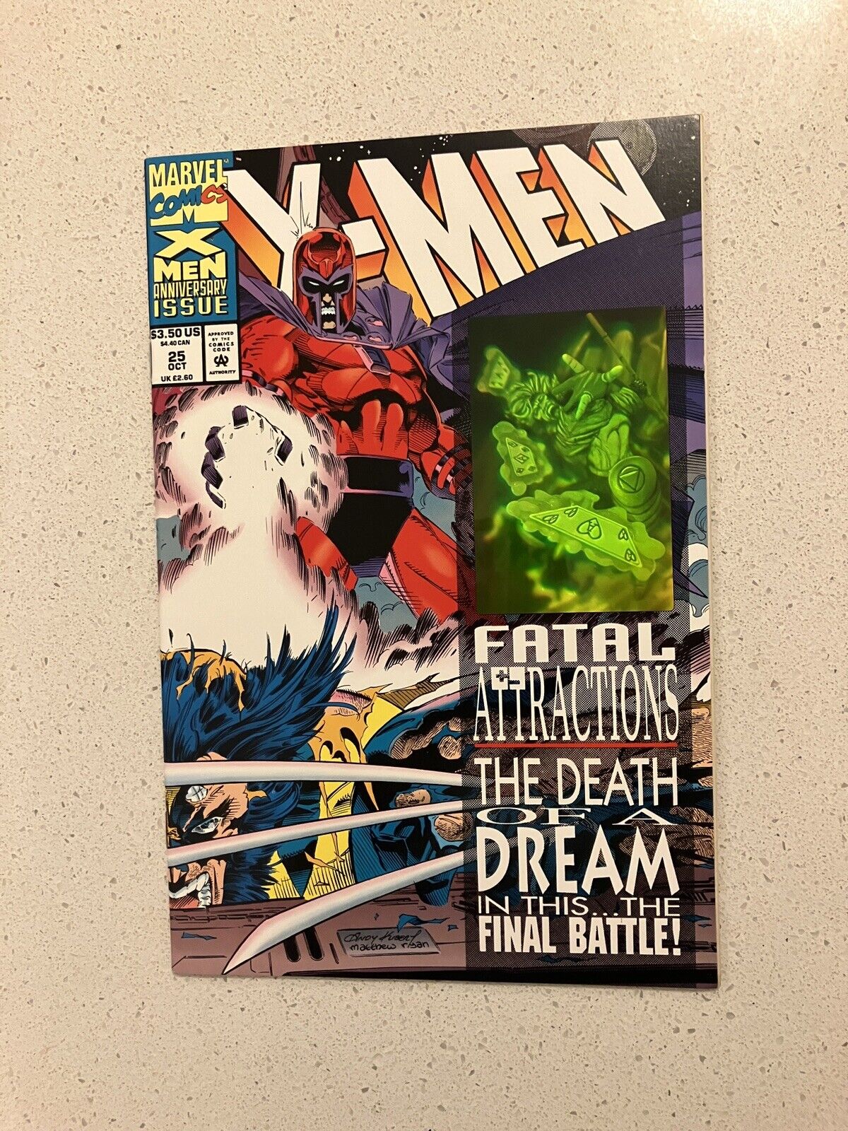 X-Men #25 (1993) | NM | Hologram Cover | Fatal Attractions | HOT ISSUE 🔥🔥