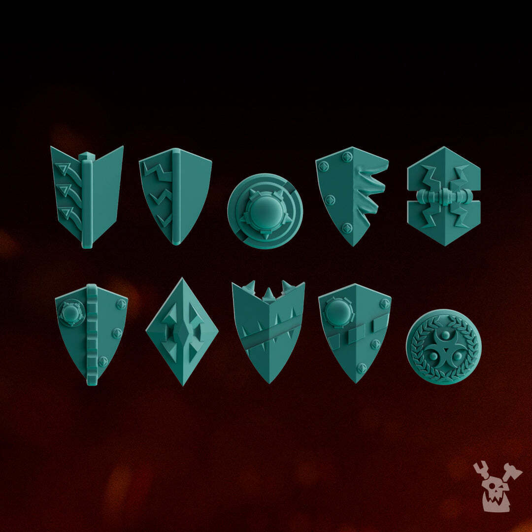 Lunar Knights Shoulder Guards Set x10 | Grim Dark Fantasy Bits