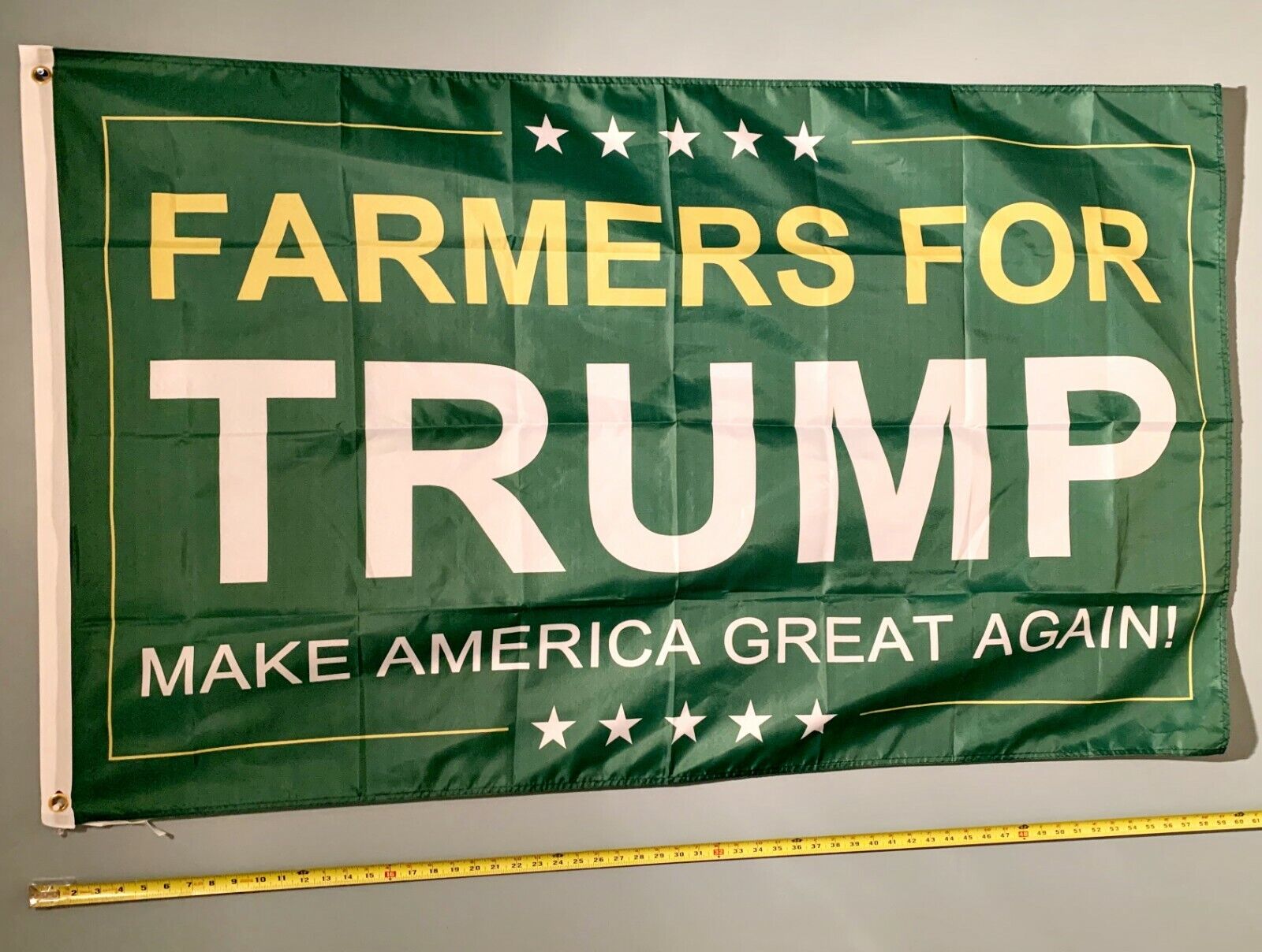 DONALD TRUMP FLAG *FREE SHIP USA SELLER* NEW Farmers For Trump Army Sign 3x5'