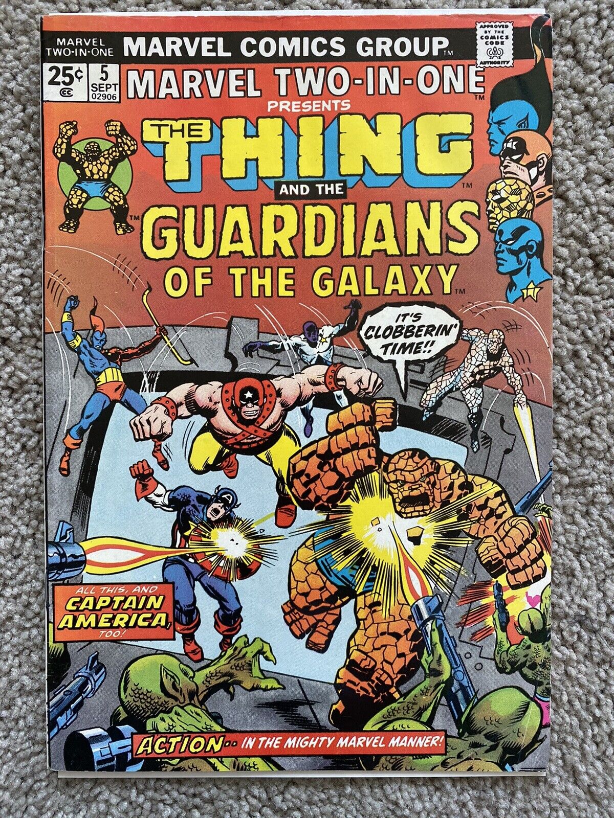 MARVEL TWO-IN-ONE #5 VG/F SEE PICS THING GUARDIANS OF GALAXY MARVEL COMICS 1974