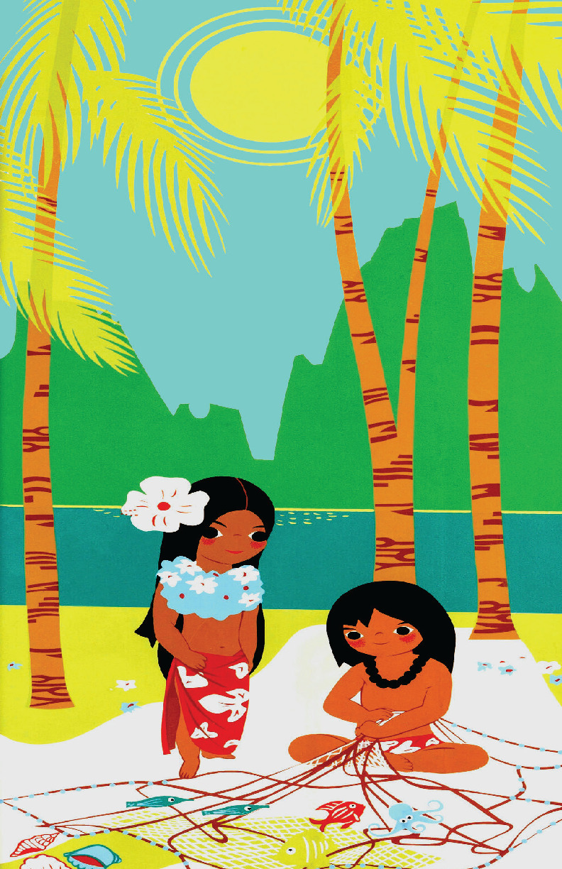 Mary Blair Its a Small World Polynesia Concept Disney Poster