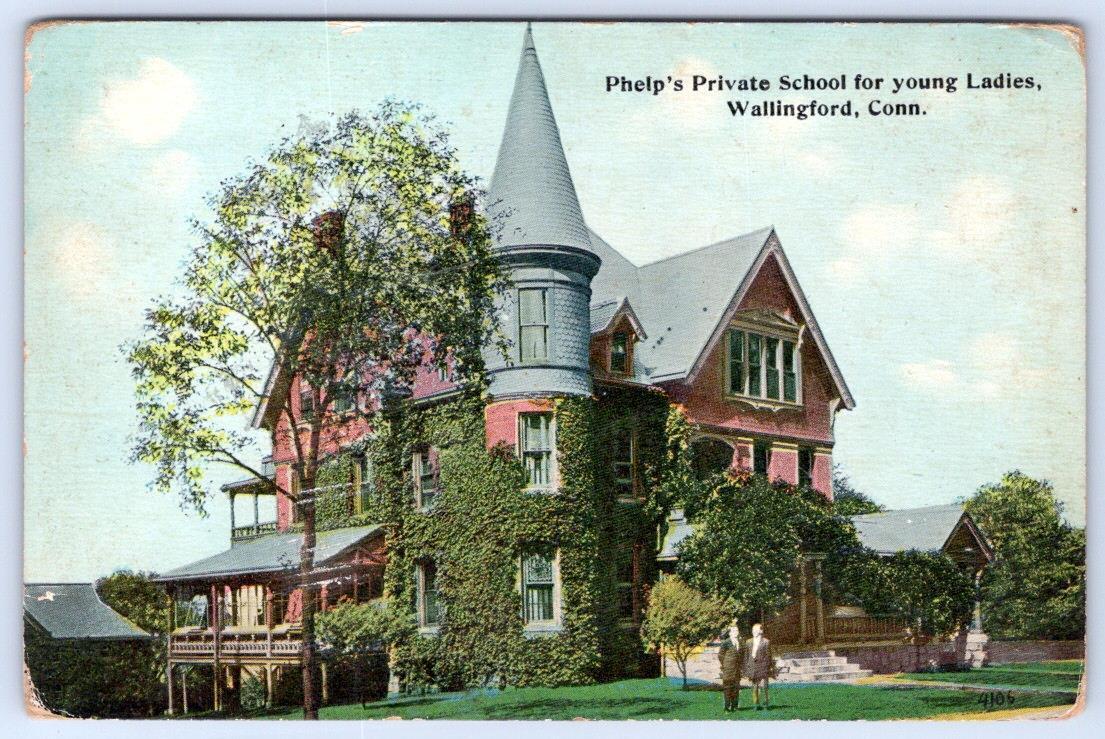 1910's WALLINGFORD CONNECTICUT*CT*PHELP'S PRIVATE SCHOOL FOR YOUNG LADIES