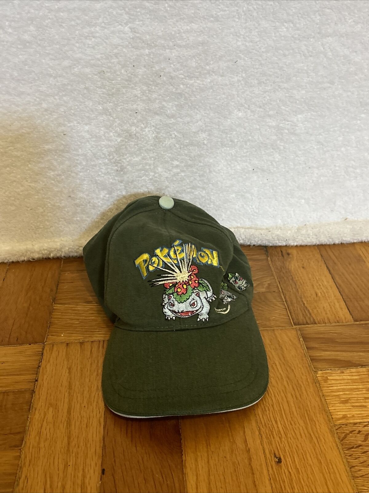 Vintage Y2K Pokemon Bulbasaur Adjustable Hat Cap Official Nintendo 
