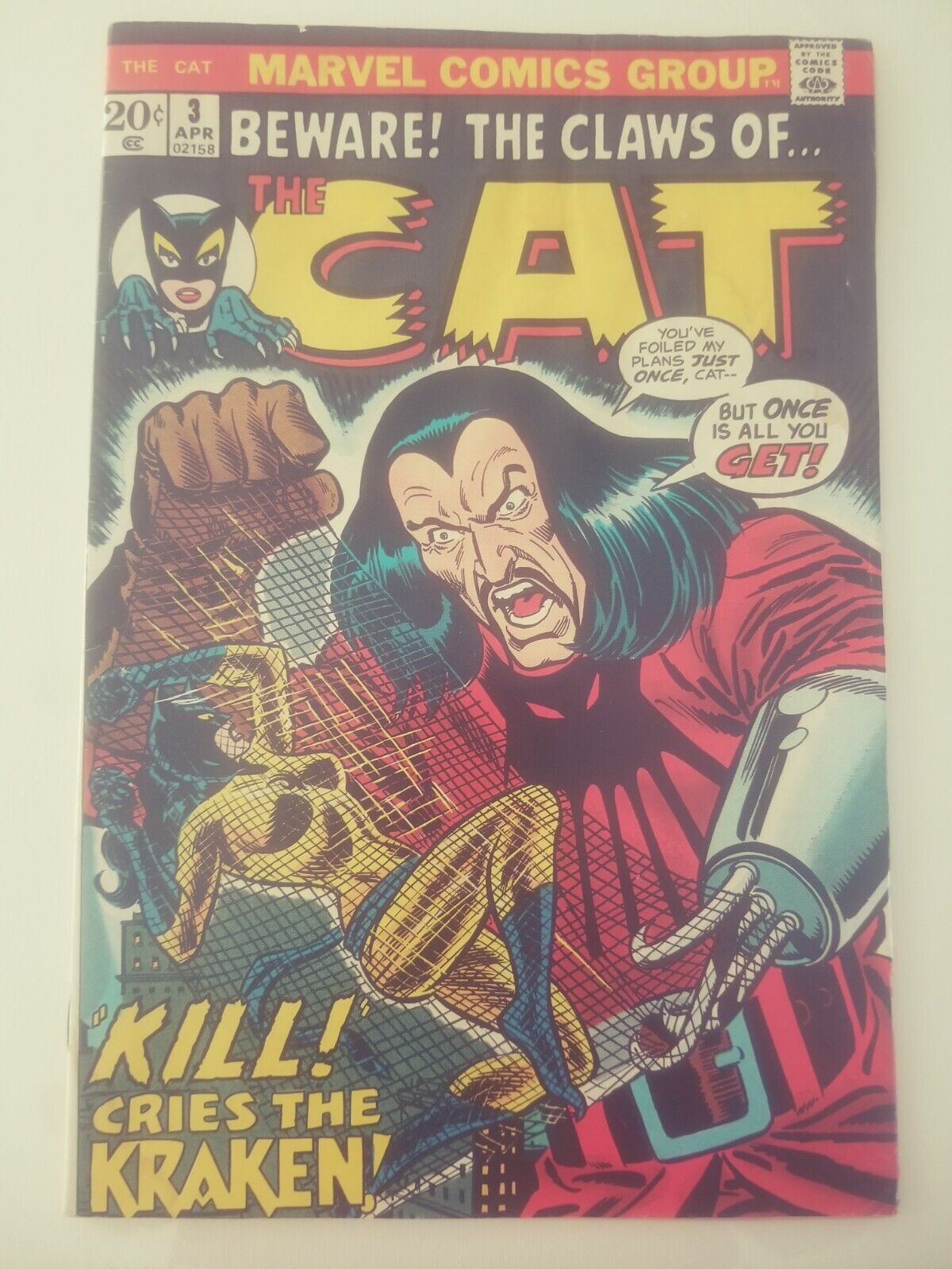 Beware The Claws of the Cat #3 ( 1973 ) Marvel Bronze Age Comic