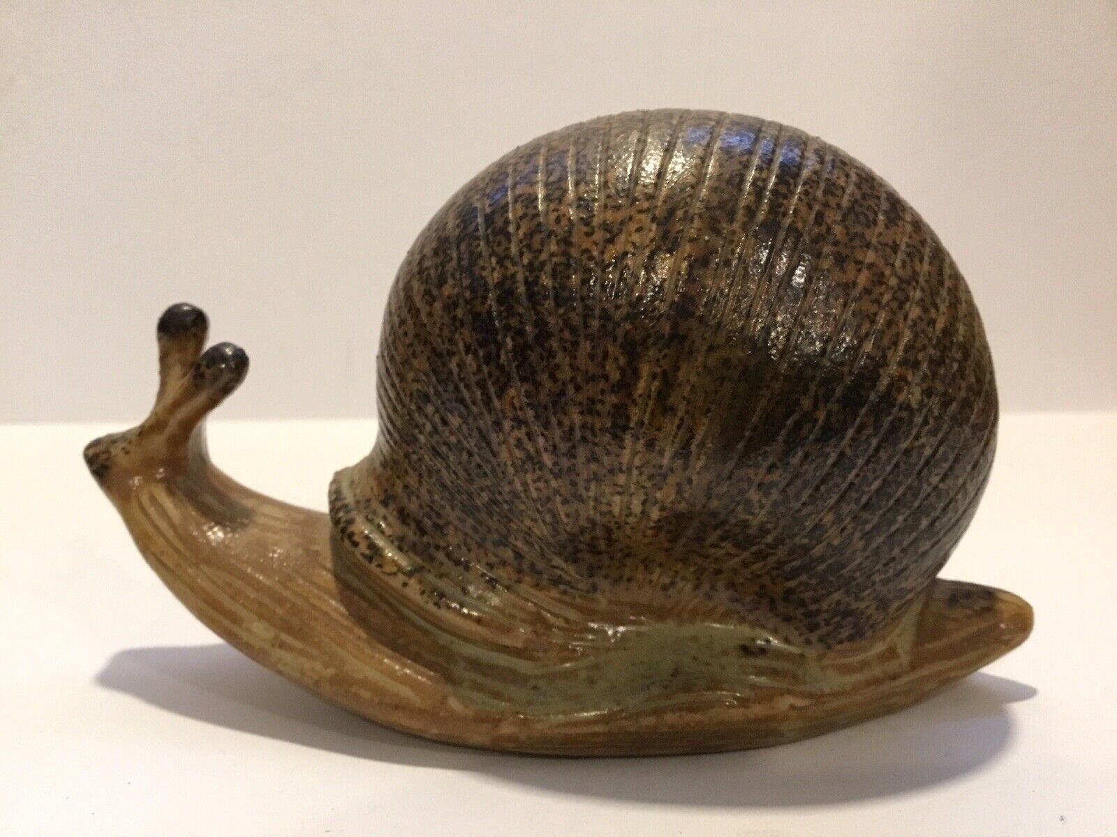 a Price Import Japan_Porcelain Snail_Great Details_Brown_3”x5.5”_Exc_SHIPS FREE
