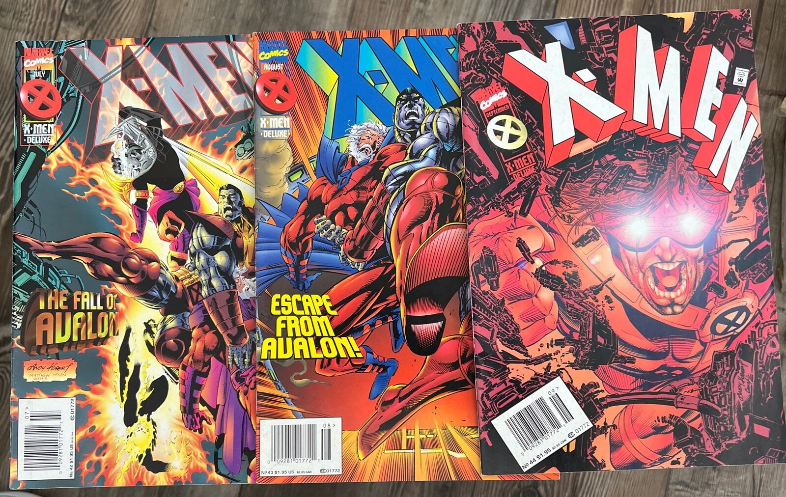 X-Men Deluxe 1995 Marvel Comics Lot Of 3 42-44