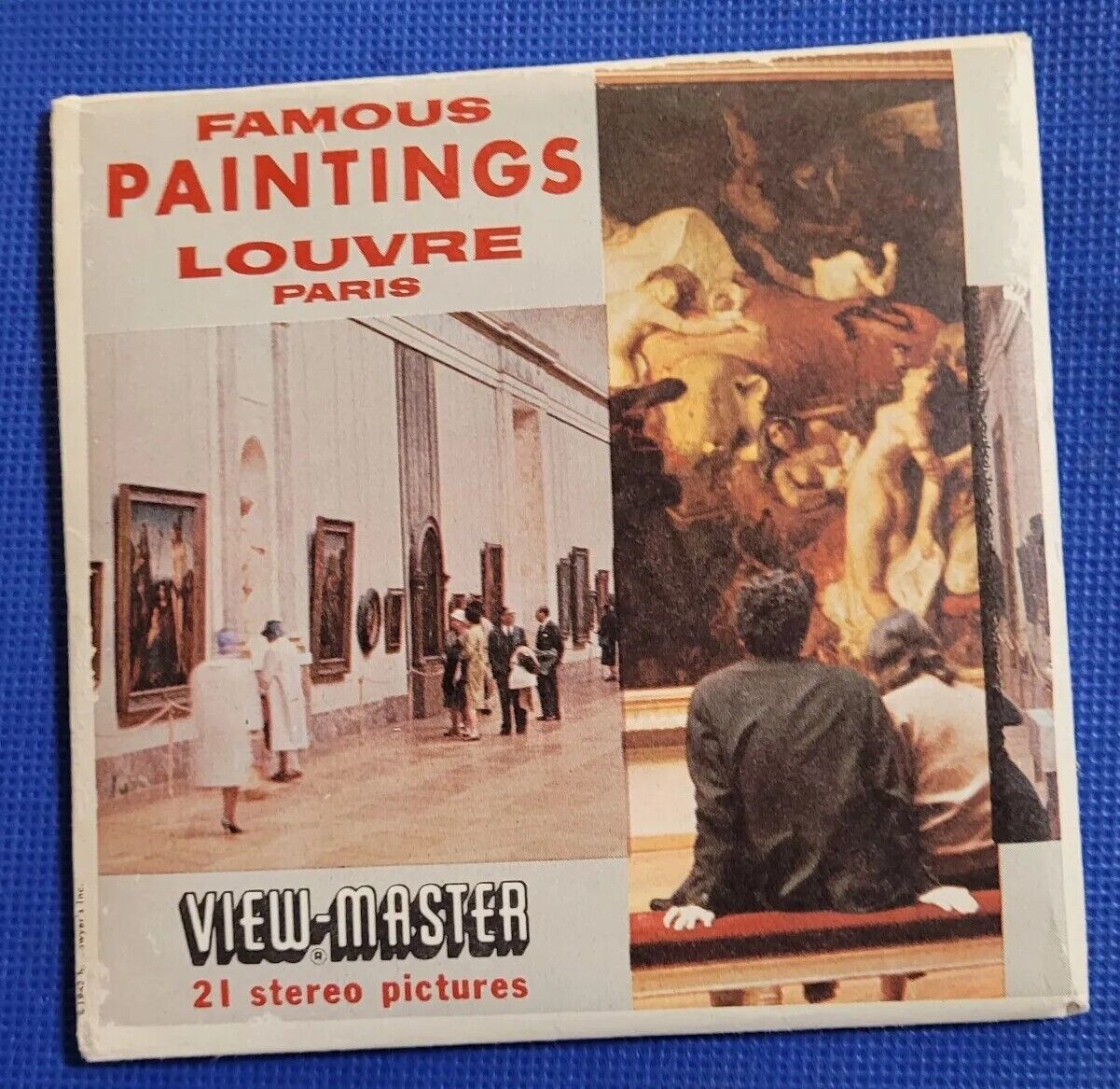 C177 The Louvre Famous Paintings Paris France Sawyer\'s view-master reels packet