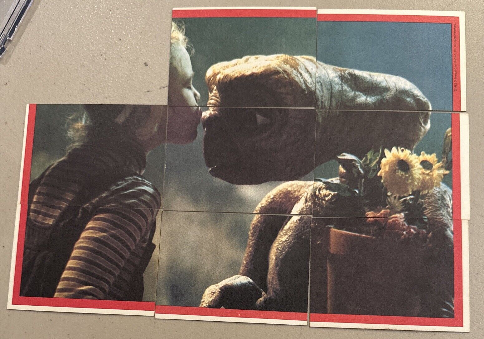 1982 Topps E.T. Extra Terrestrial Stickers /Puzzle 👽 8 Sticker Lot 👽