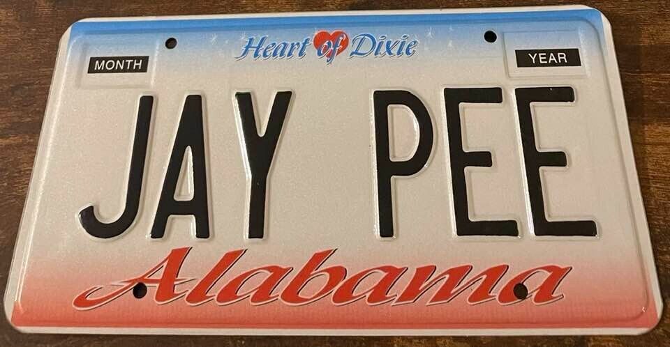 JAY PEE Vintage Vanity License Plate Products Police Supply Company