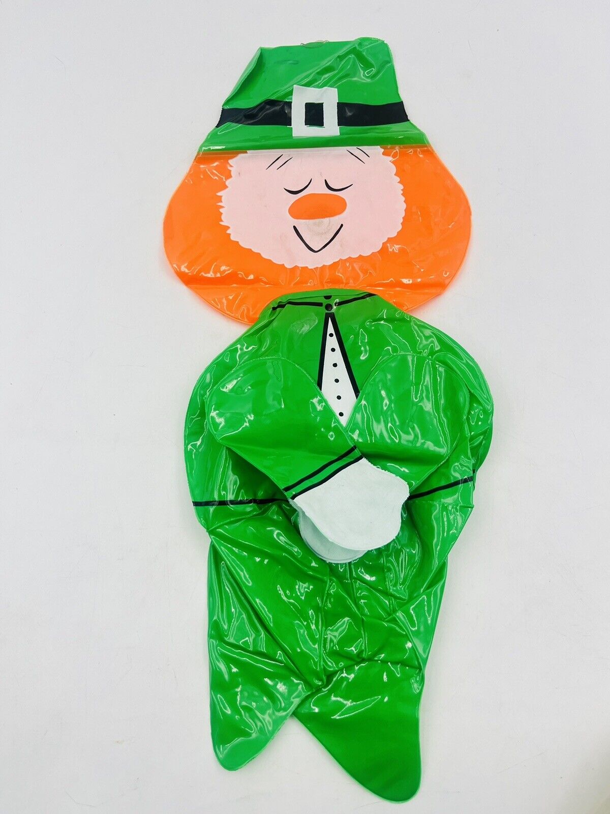Vtg St. Patrick’s Day Inflatable Blowup Leprechaun 