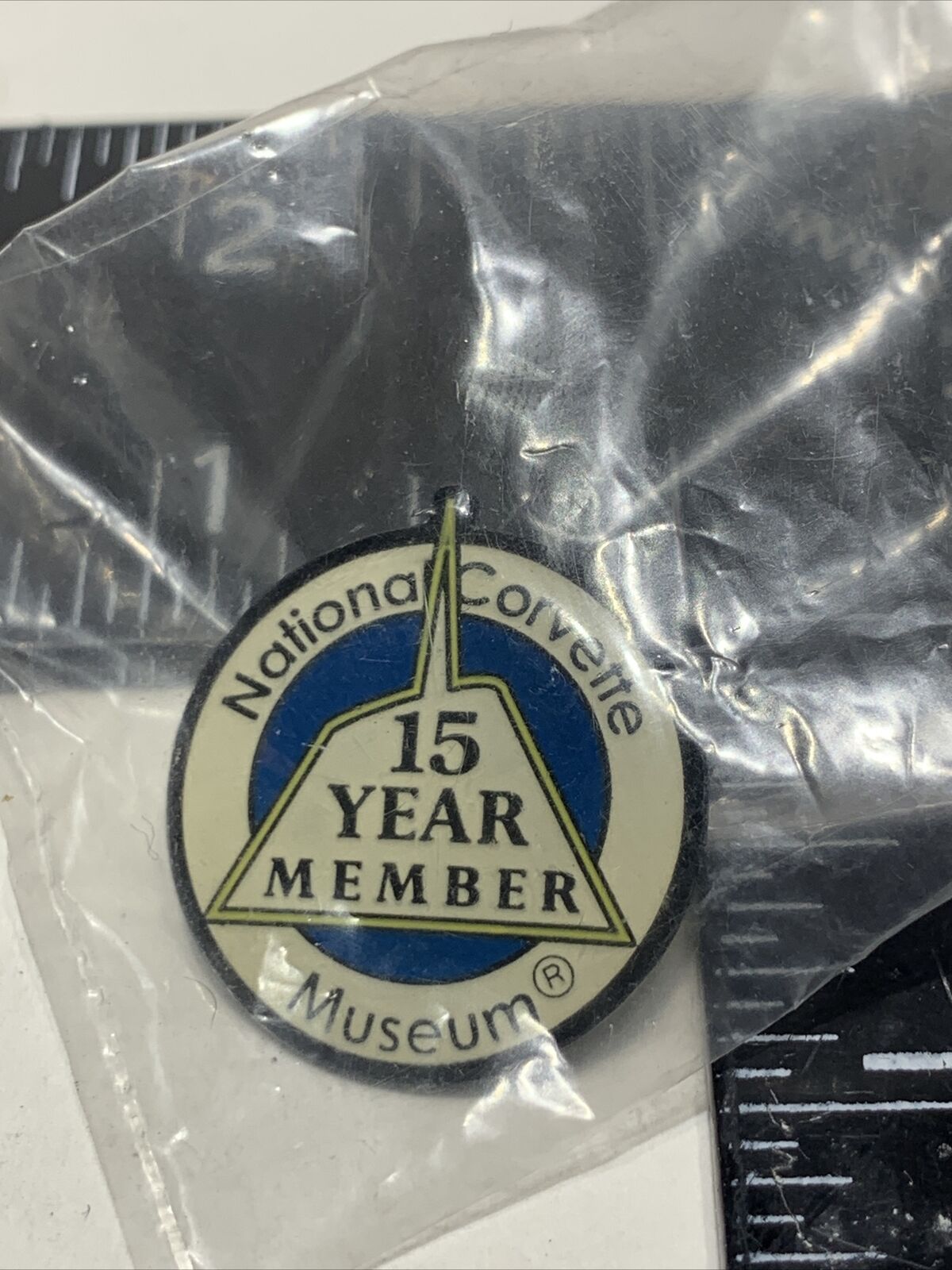 National Corvette Museum 15 Year Member Hat Pin Tie Tac Chevrolet