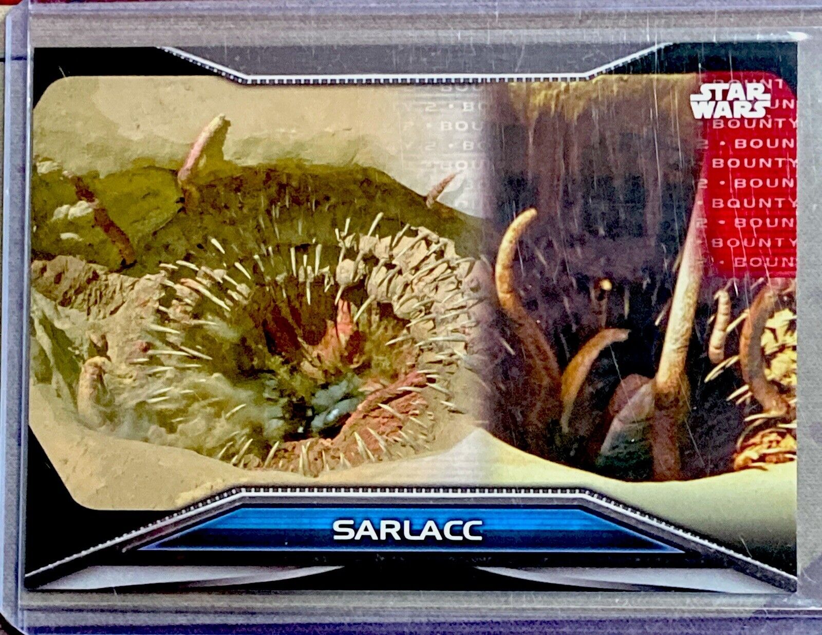 2021 Topps Star Wars Bounty Hunters SARLACC RED #d 10/50 Level 2 SP #B2-55