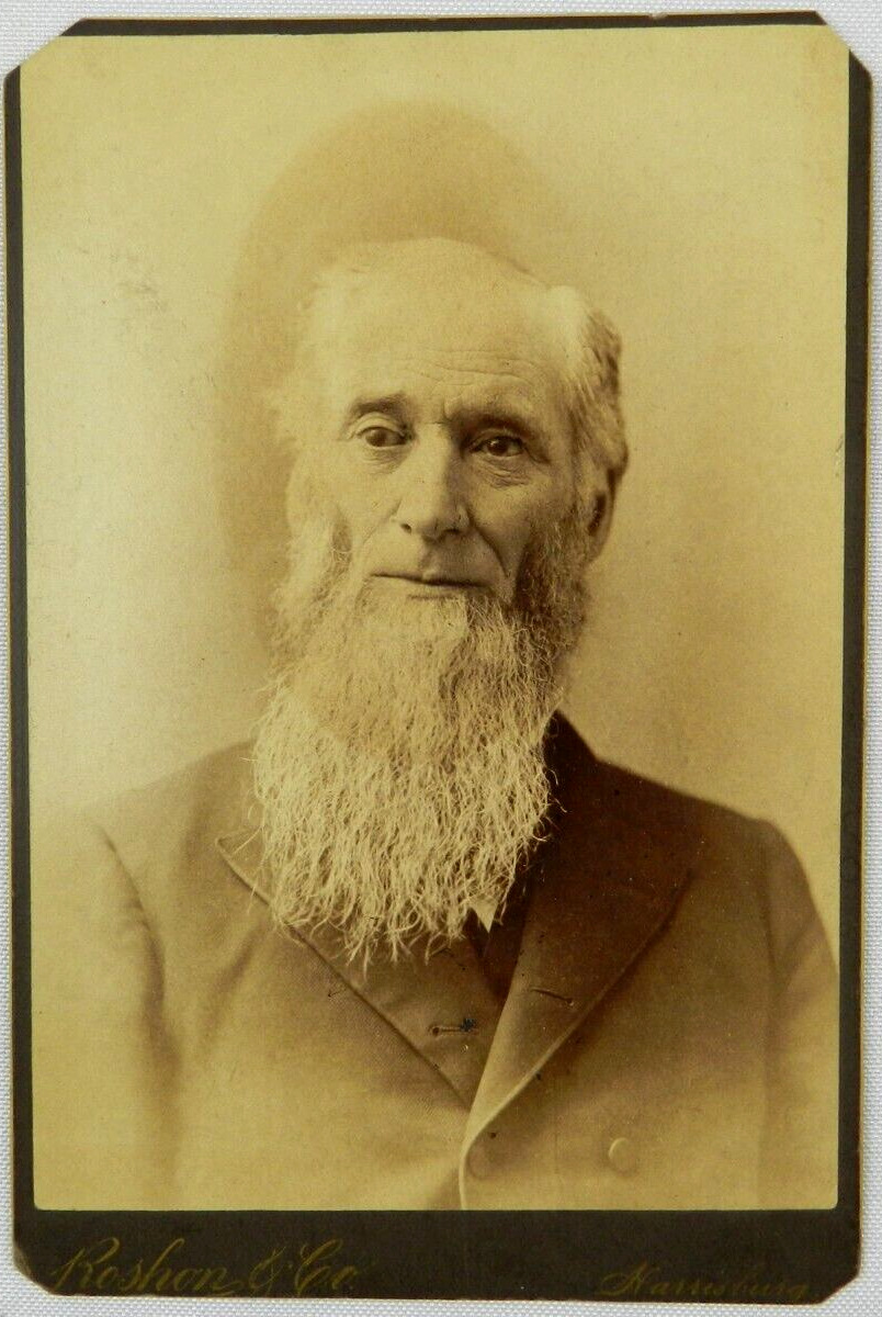 Long Bearded Man Button Up Coat Portrait 6x4\