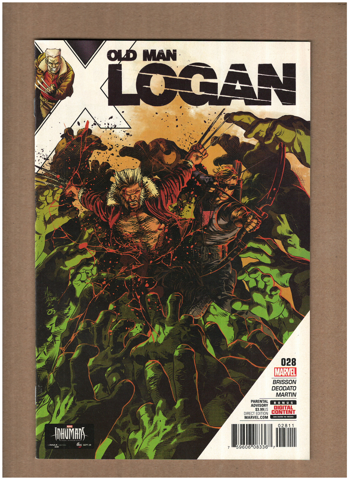 Old Man Logan #28 Marvel Comics 2017 Wolverine HAWKEYE APP. VF+ 8.5