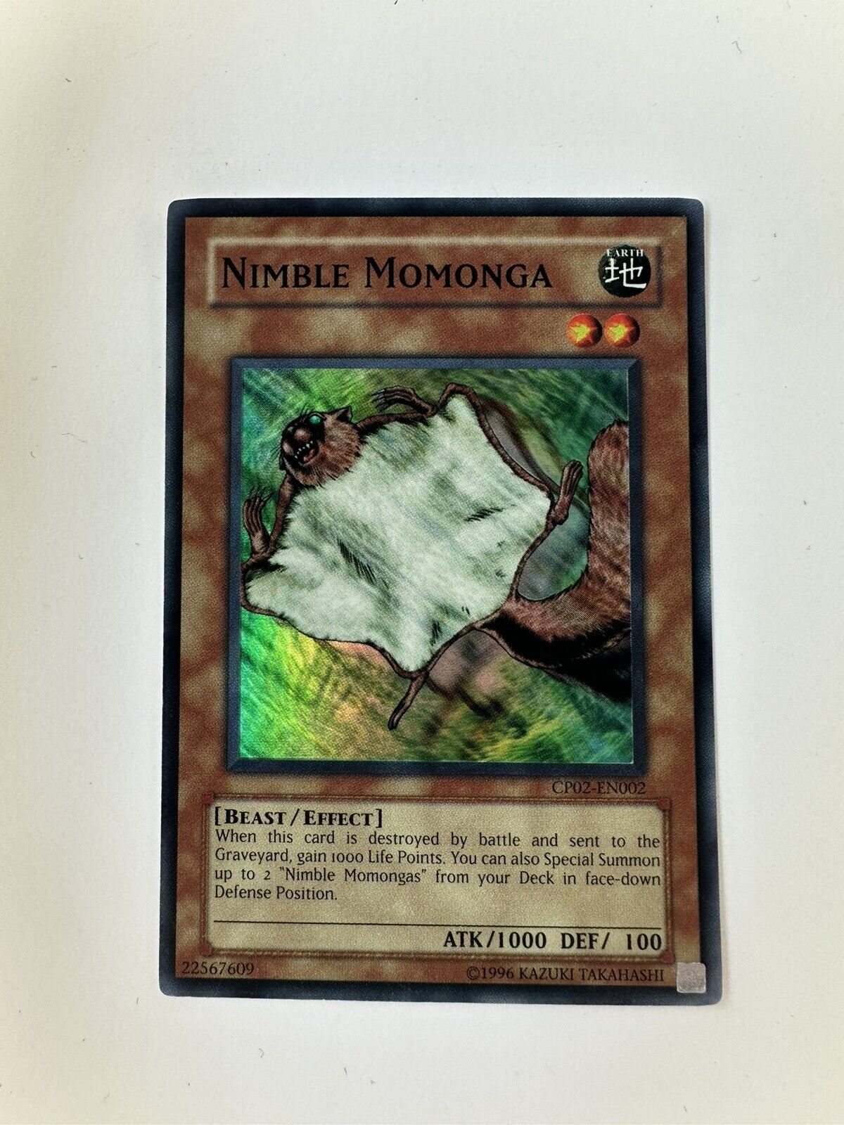 CP02-EN002 Nimble Momonga Super Rare LP Yugioh Card 