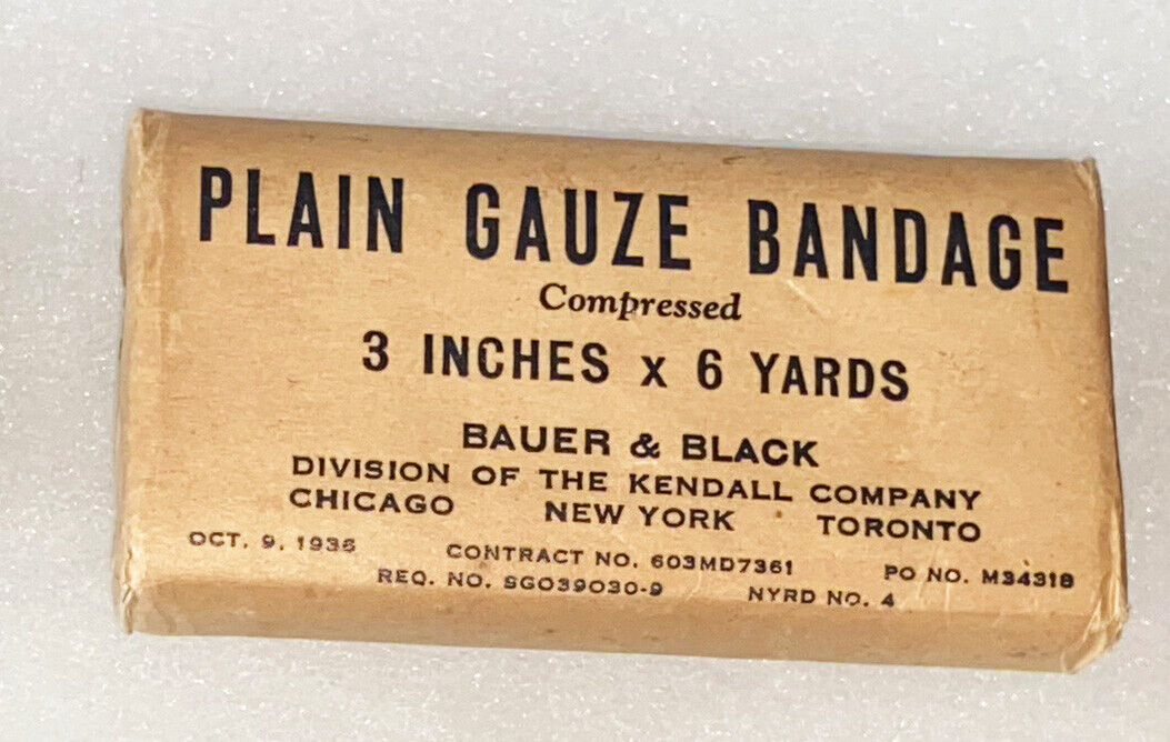 Pre-WWII NOS Plain Gauze Bandage