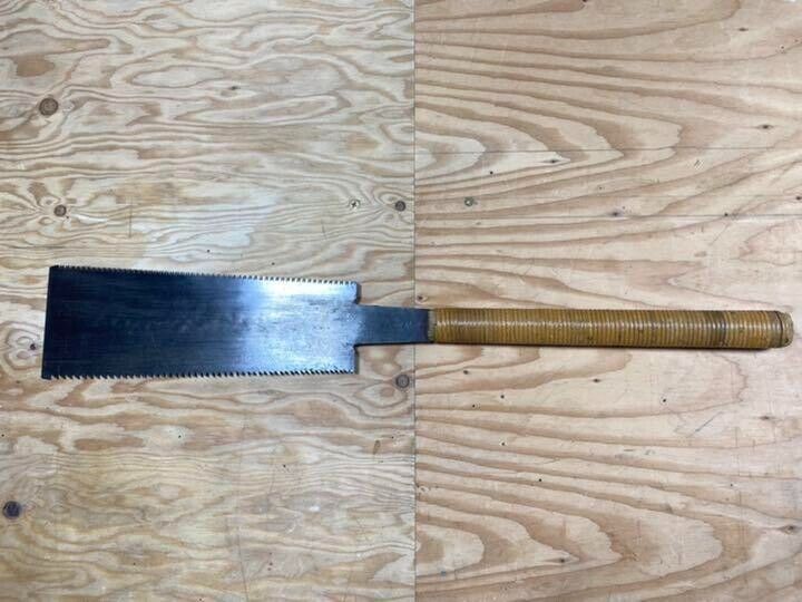 Vintage Old hand Saw Carpentry tool Double edge Made by Japanese craftsman #23